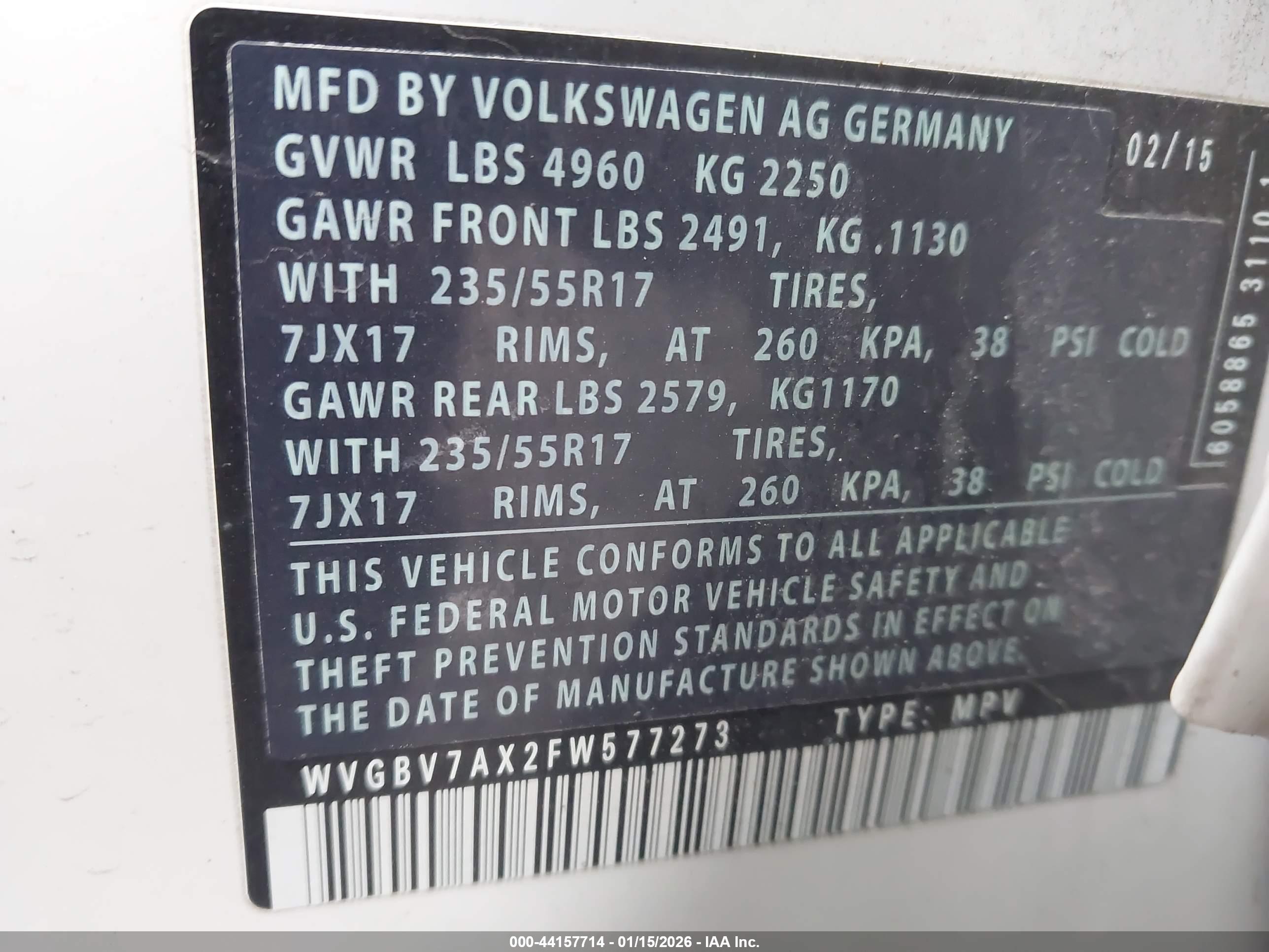 VOLKSWAGEN TIGUAN image 9