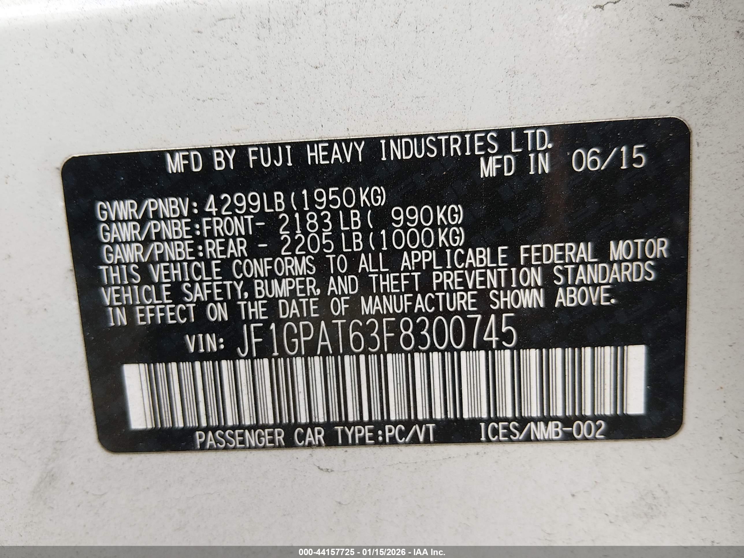 SUBARU IMPREZA image 9