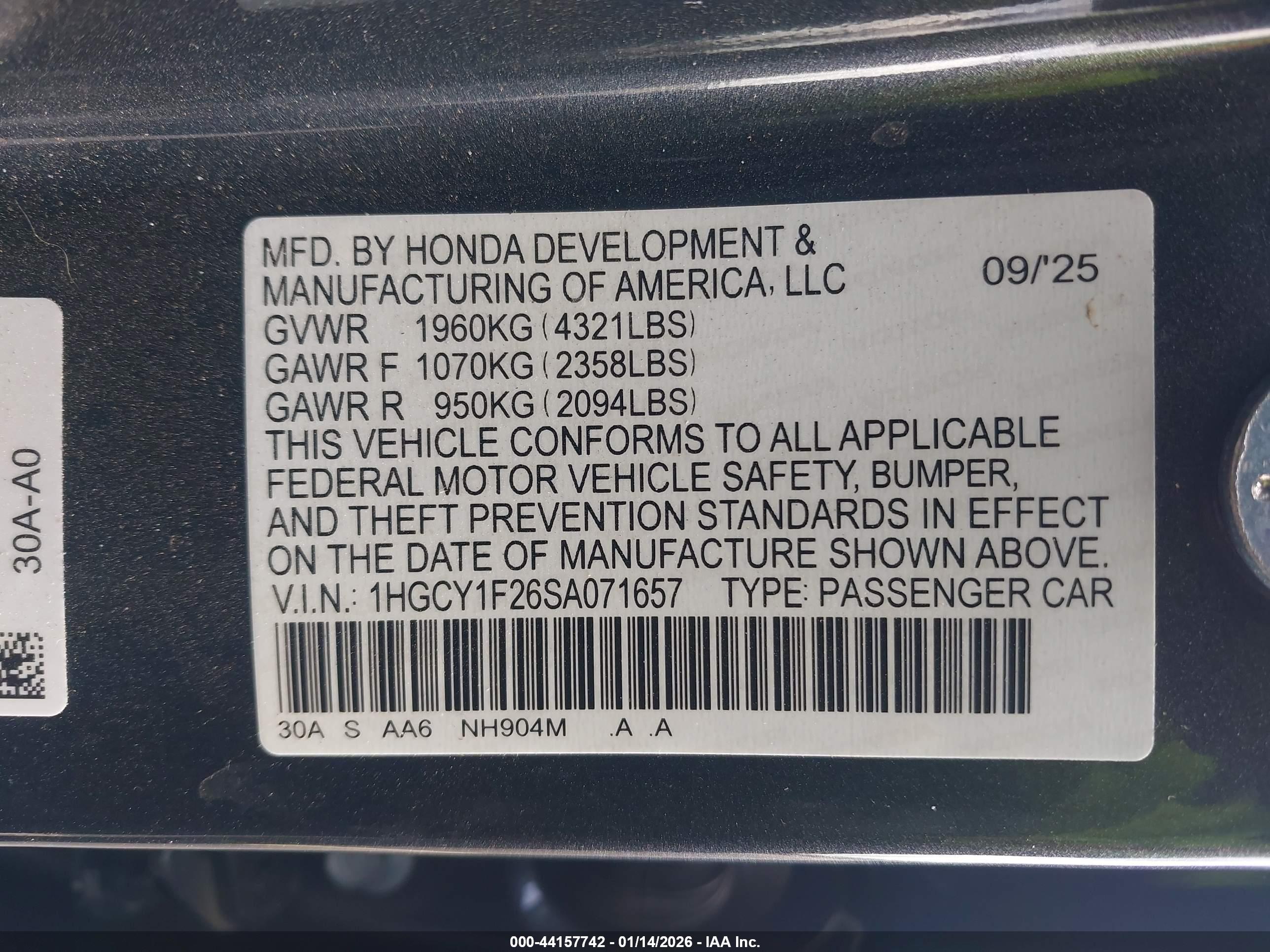 HONDA ACCORD image 9