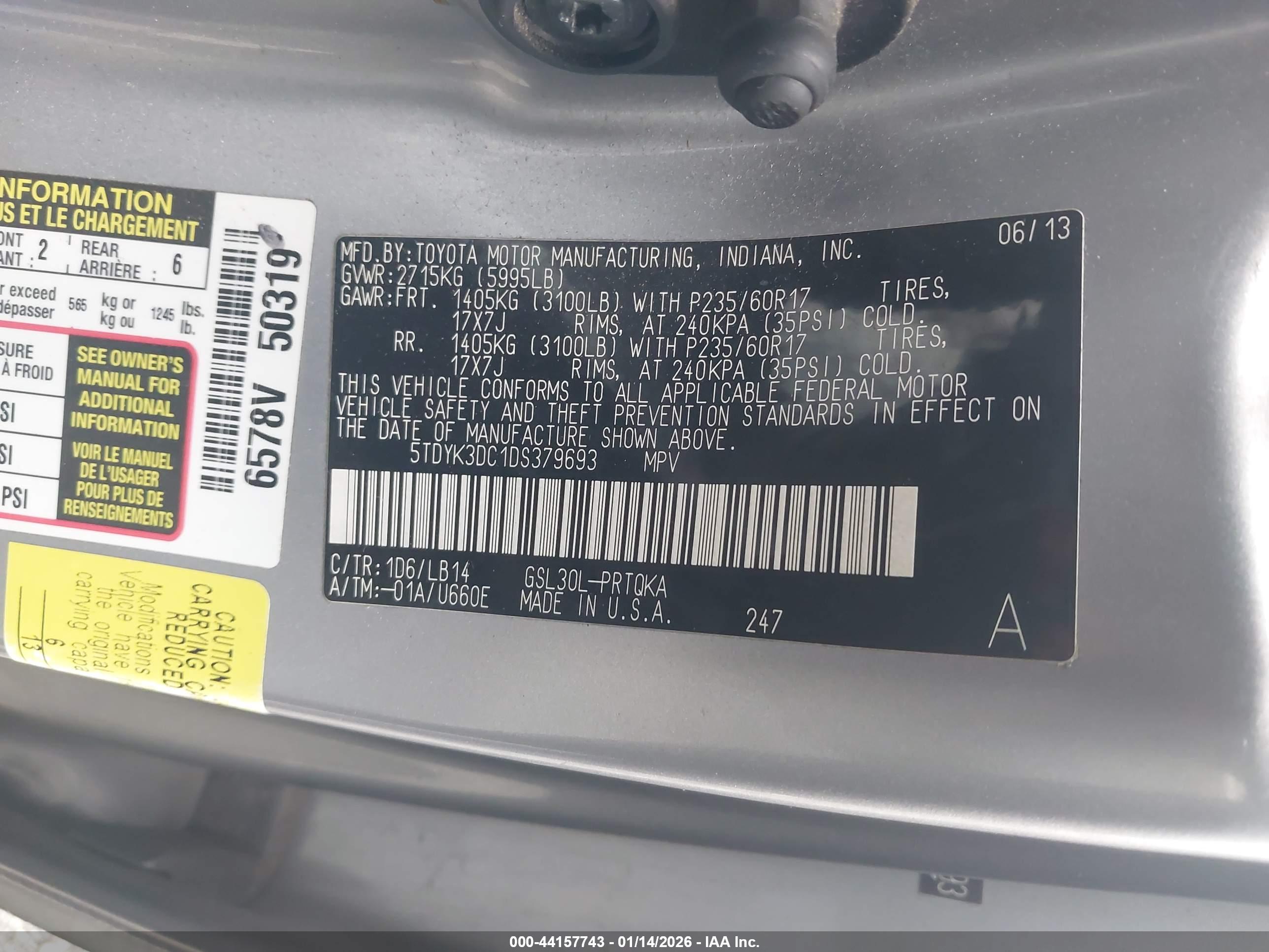 TOYOTA SIENNA image 9