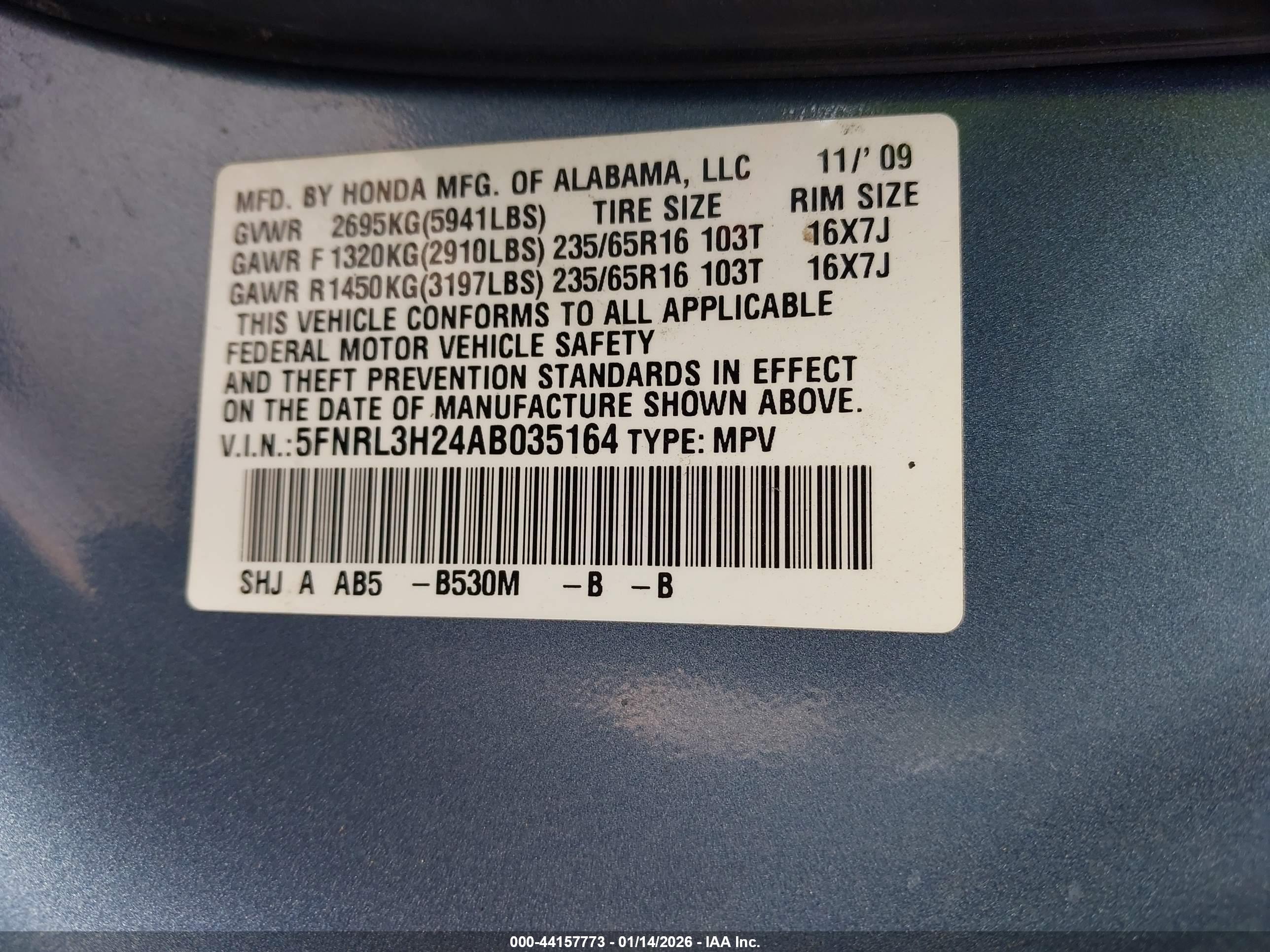 HONDA ODYSSEY image 9