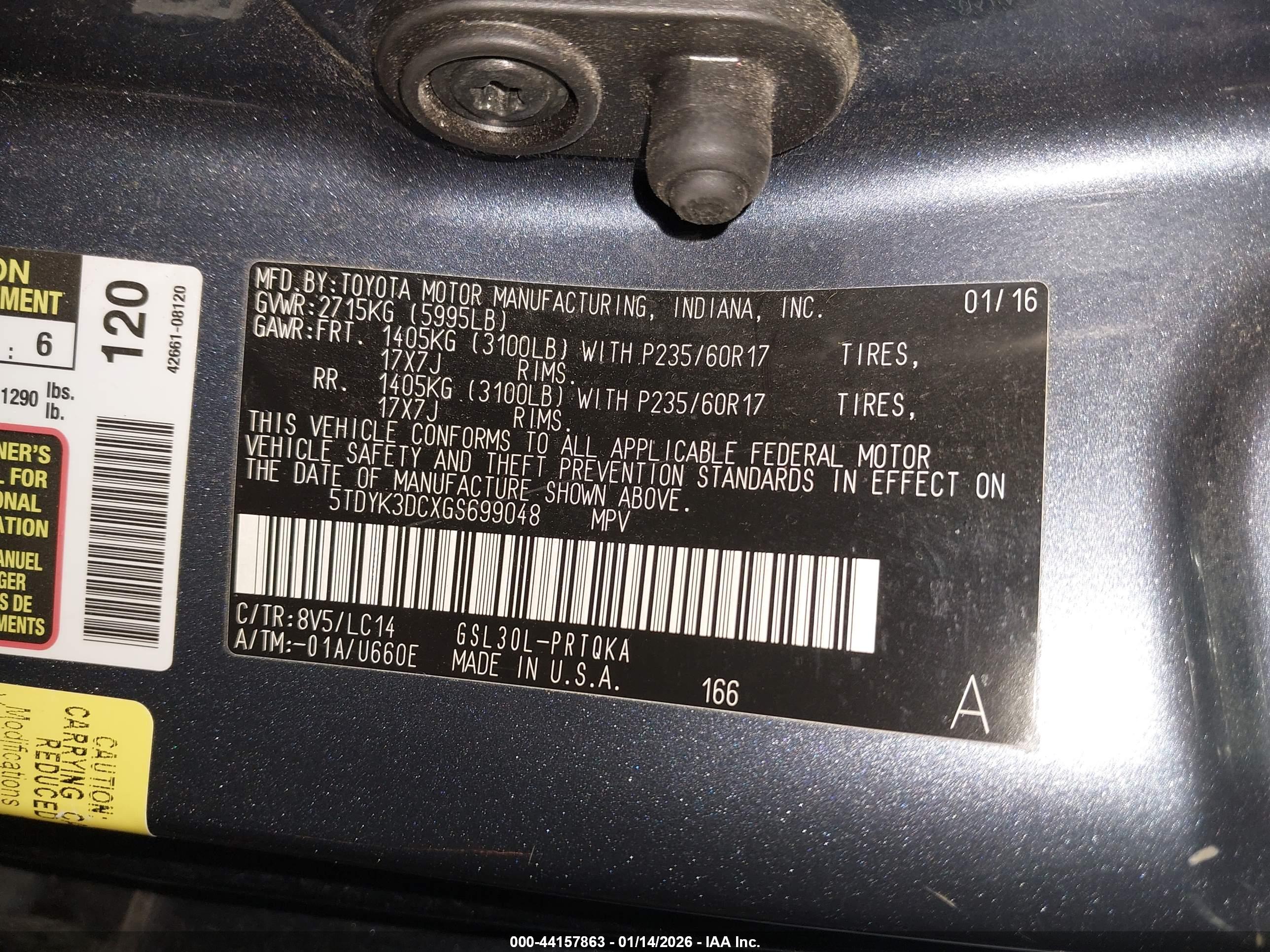 TOYOTA SIENNA image 9