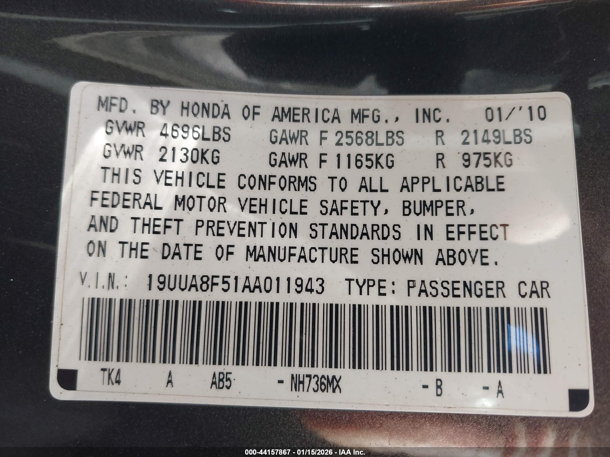 ACURA TL image 9