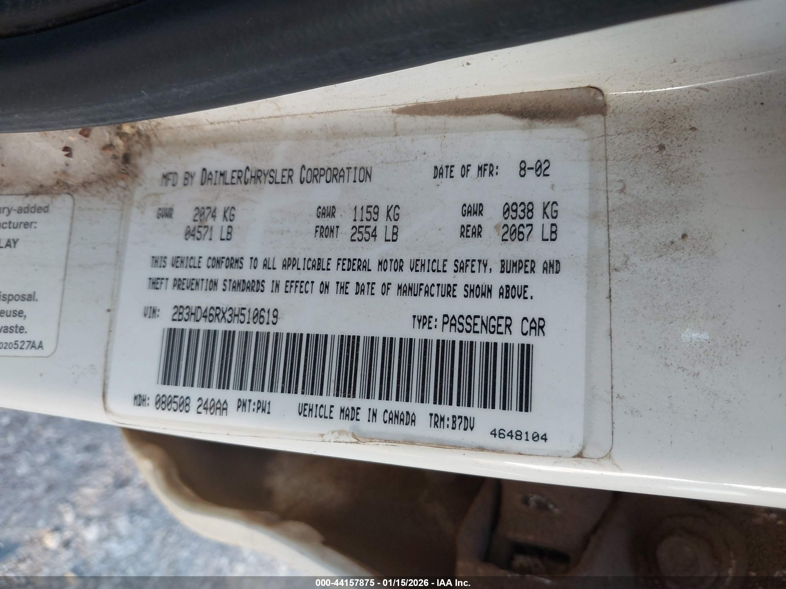 DODGE INTREPID image 9