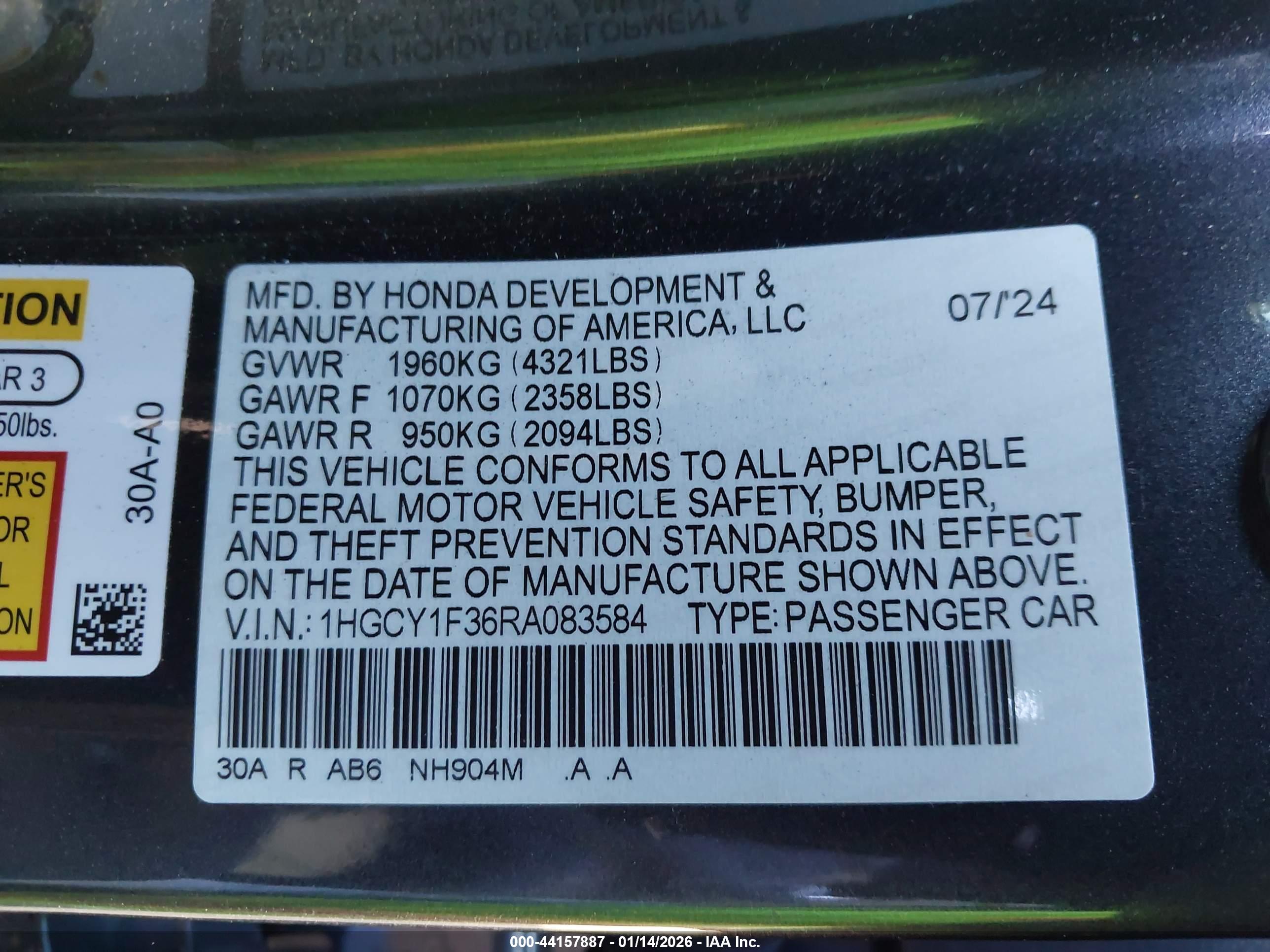 HONDA ACCORD image 9