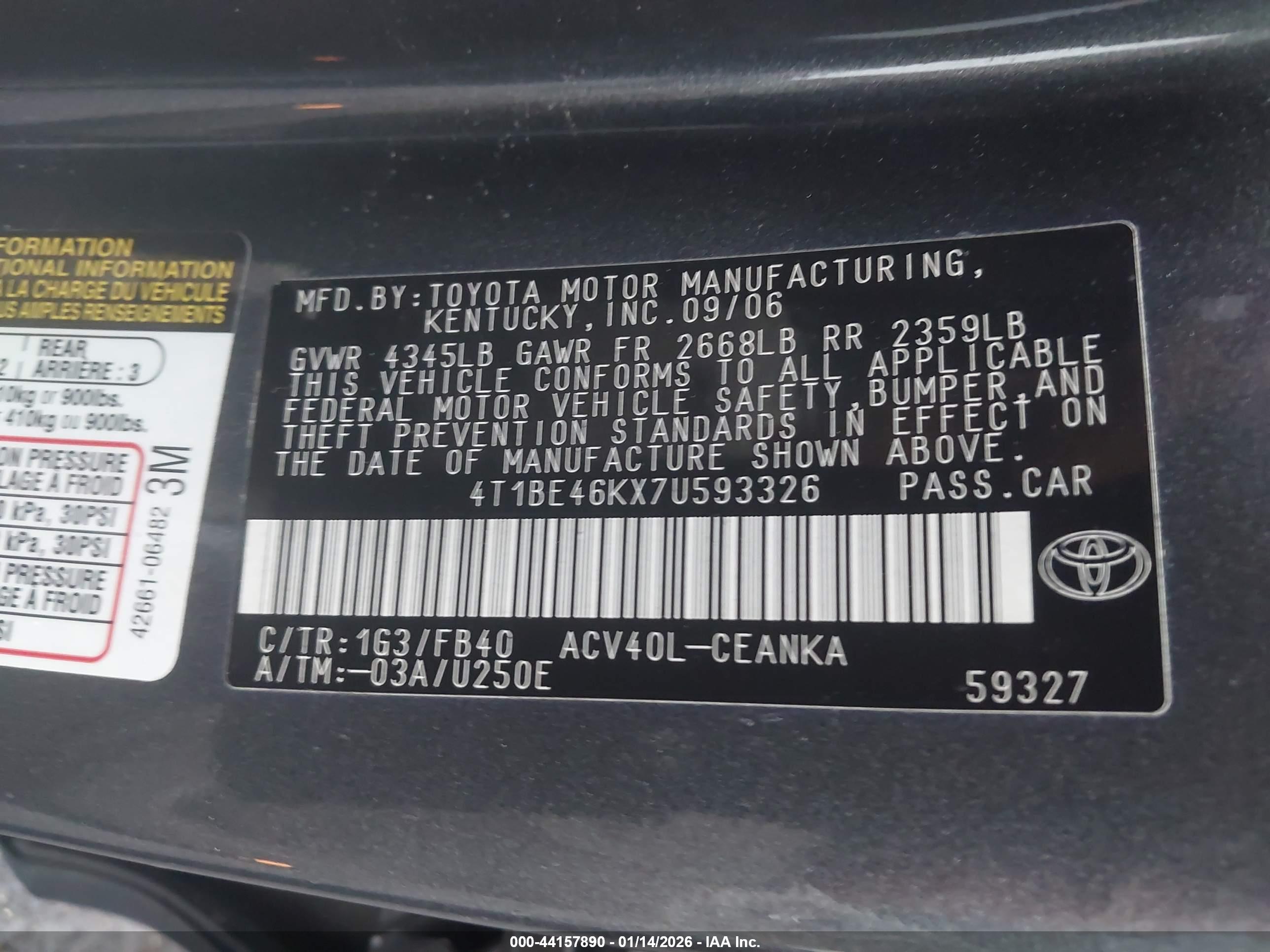 TOYOTA CAMRY image 9