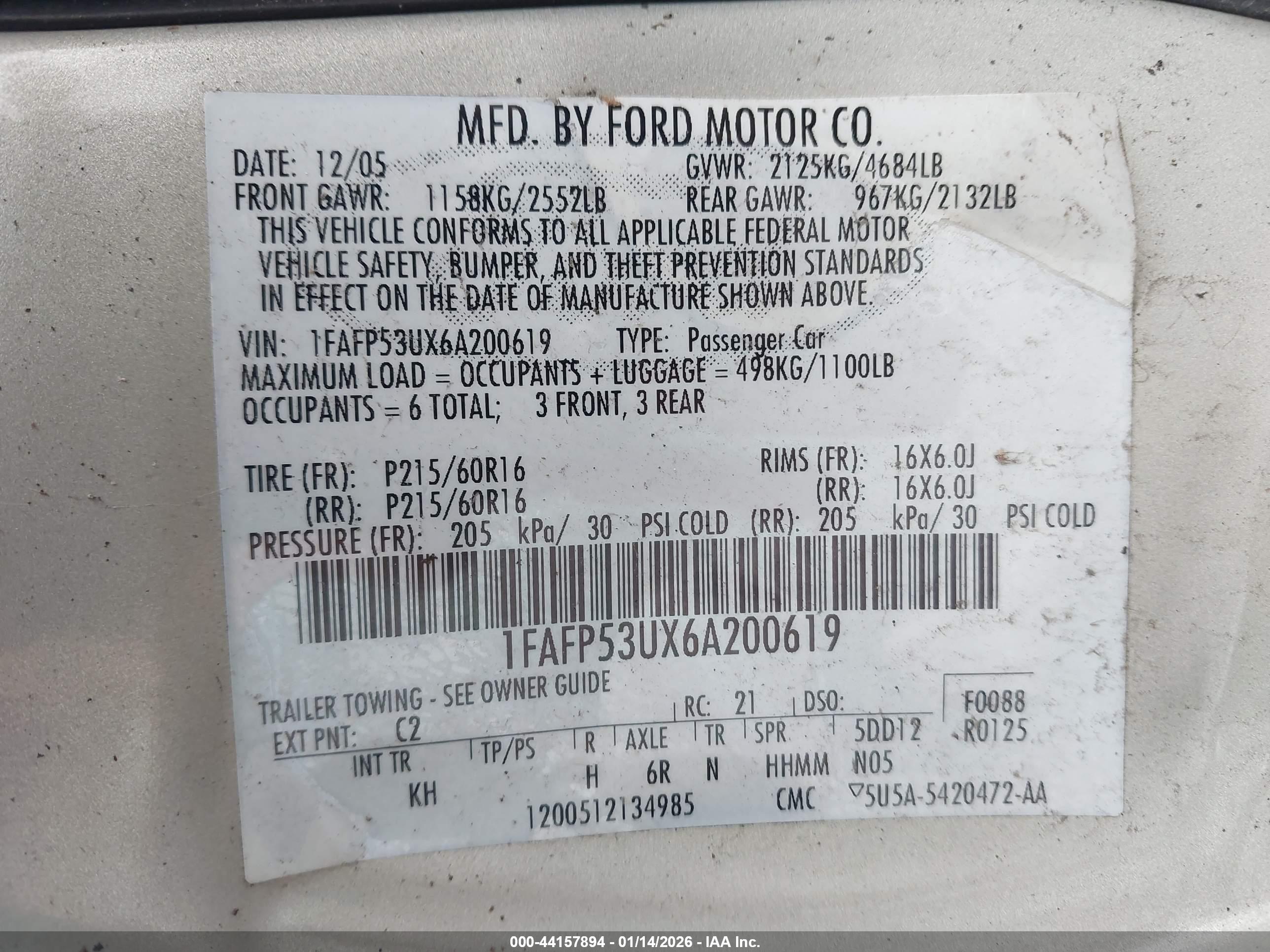 FORD TAURUS image 9