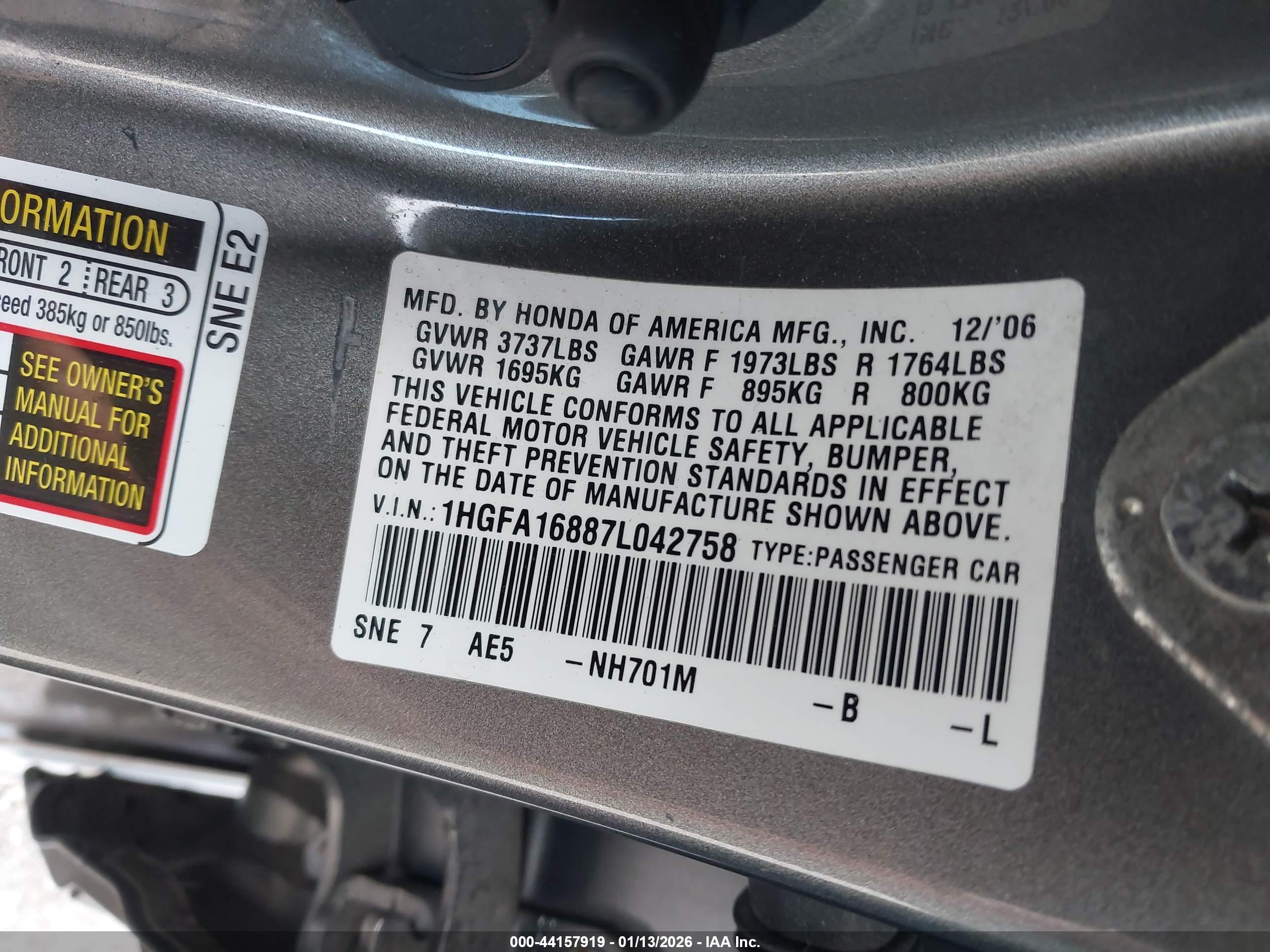 HONDA CIVIC image 9