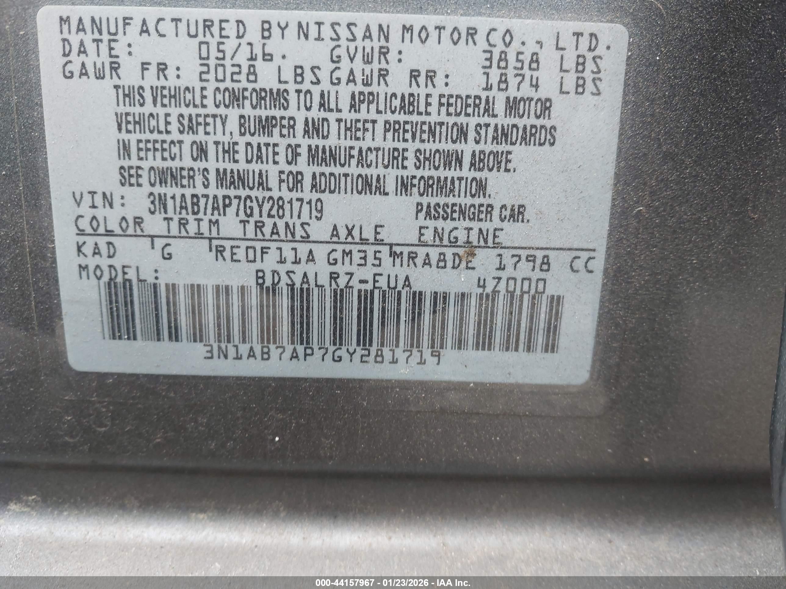 NISSAN SENTRA image 9