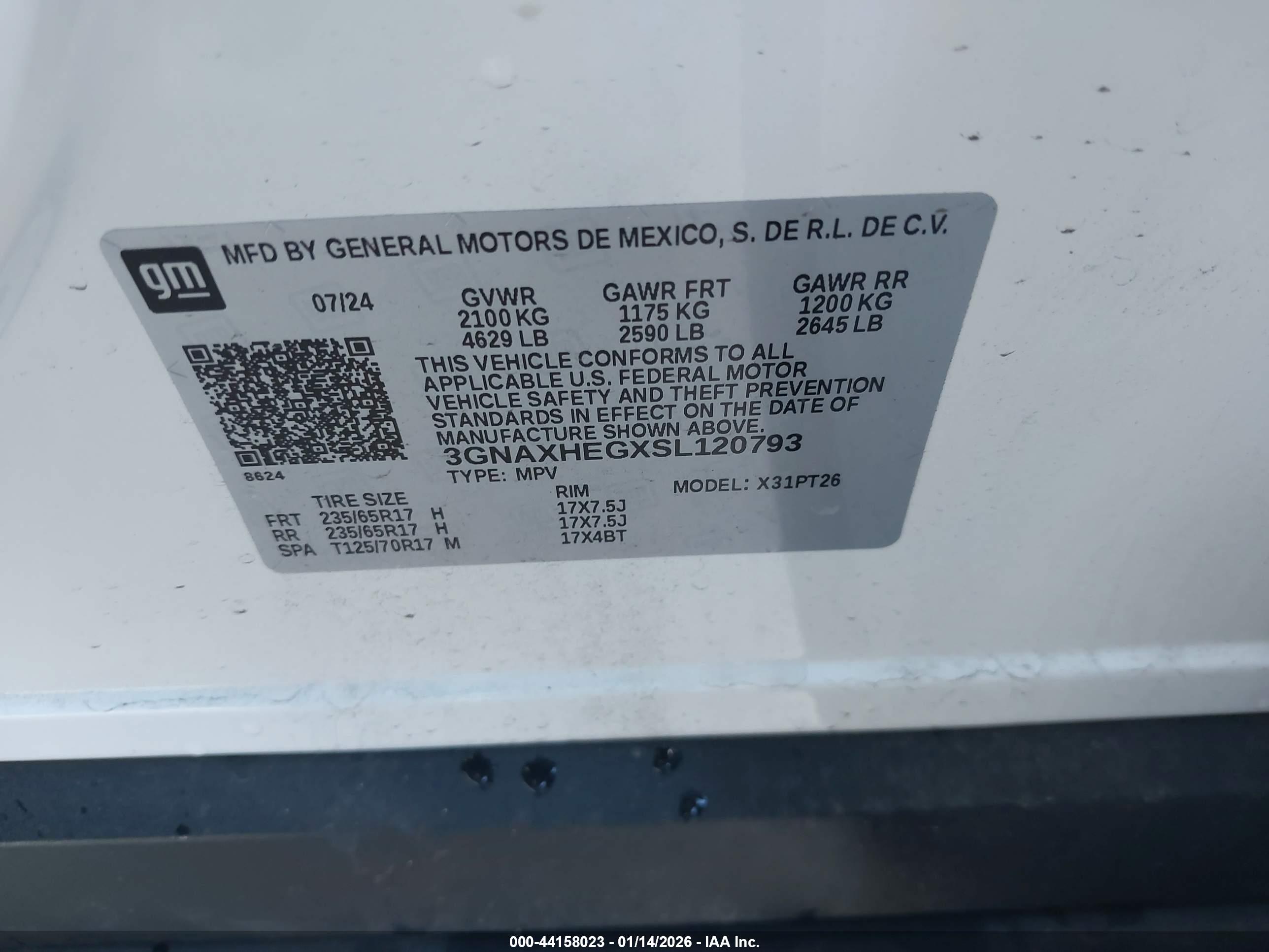 CHEVROLET EQUINOX image 9