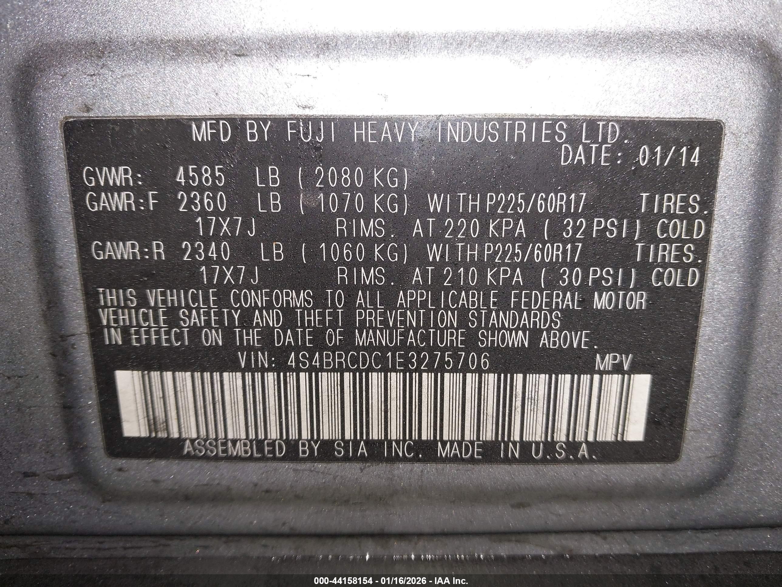 SUBARU OUTBACK image 9