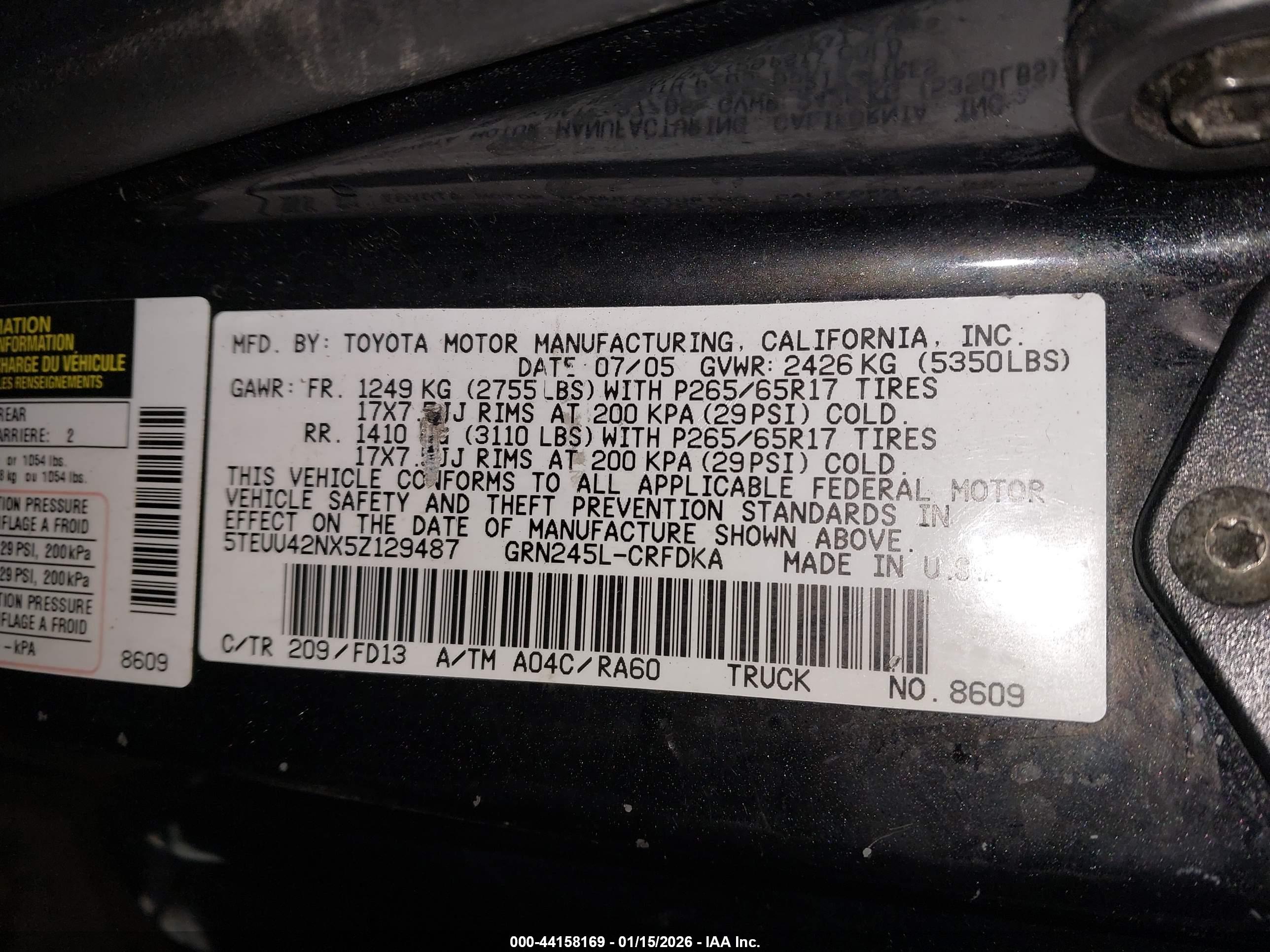 TOYOTA TACOMA image 9