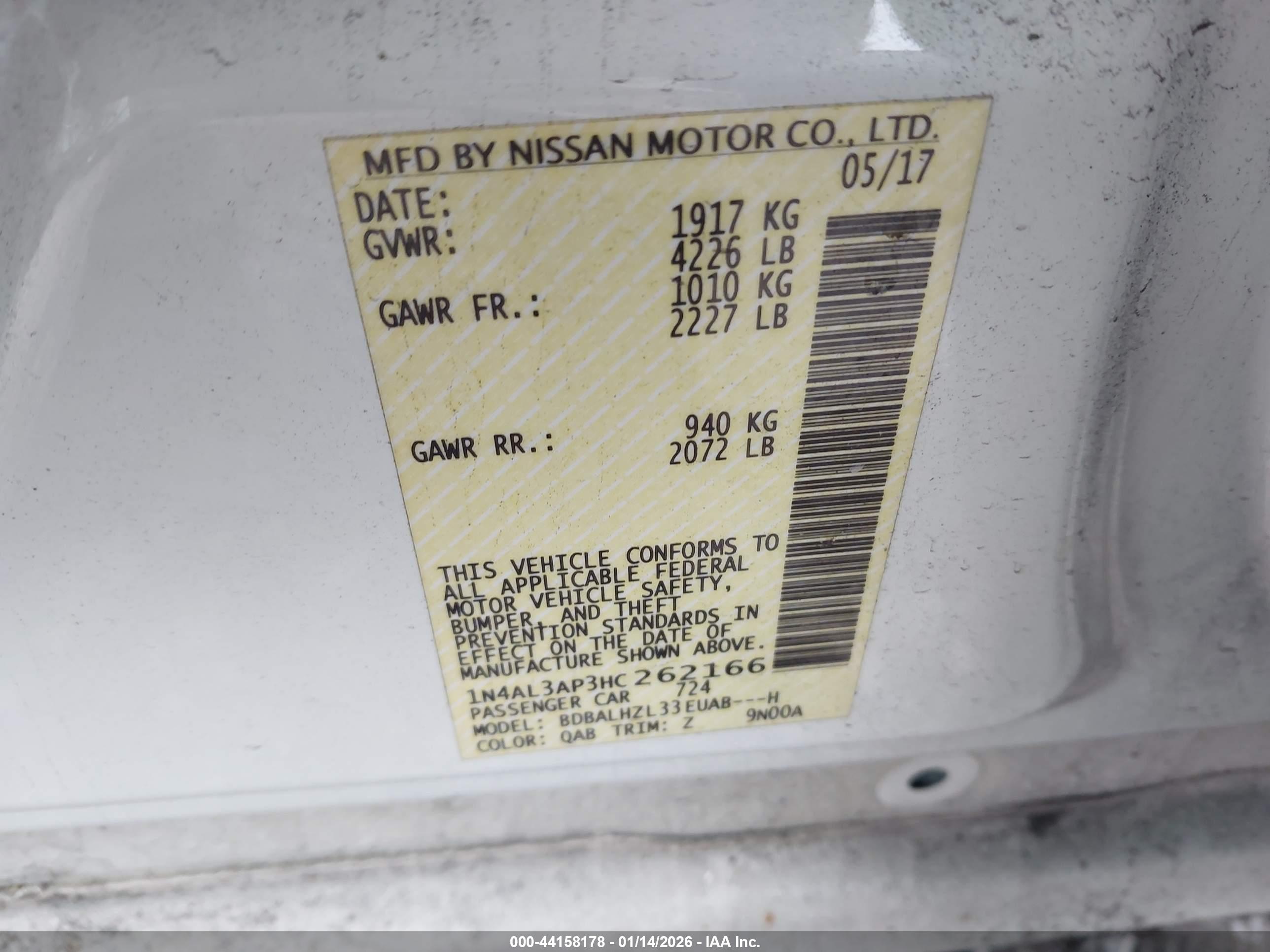 NISSAN ALTIMA image 9