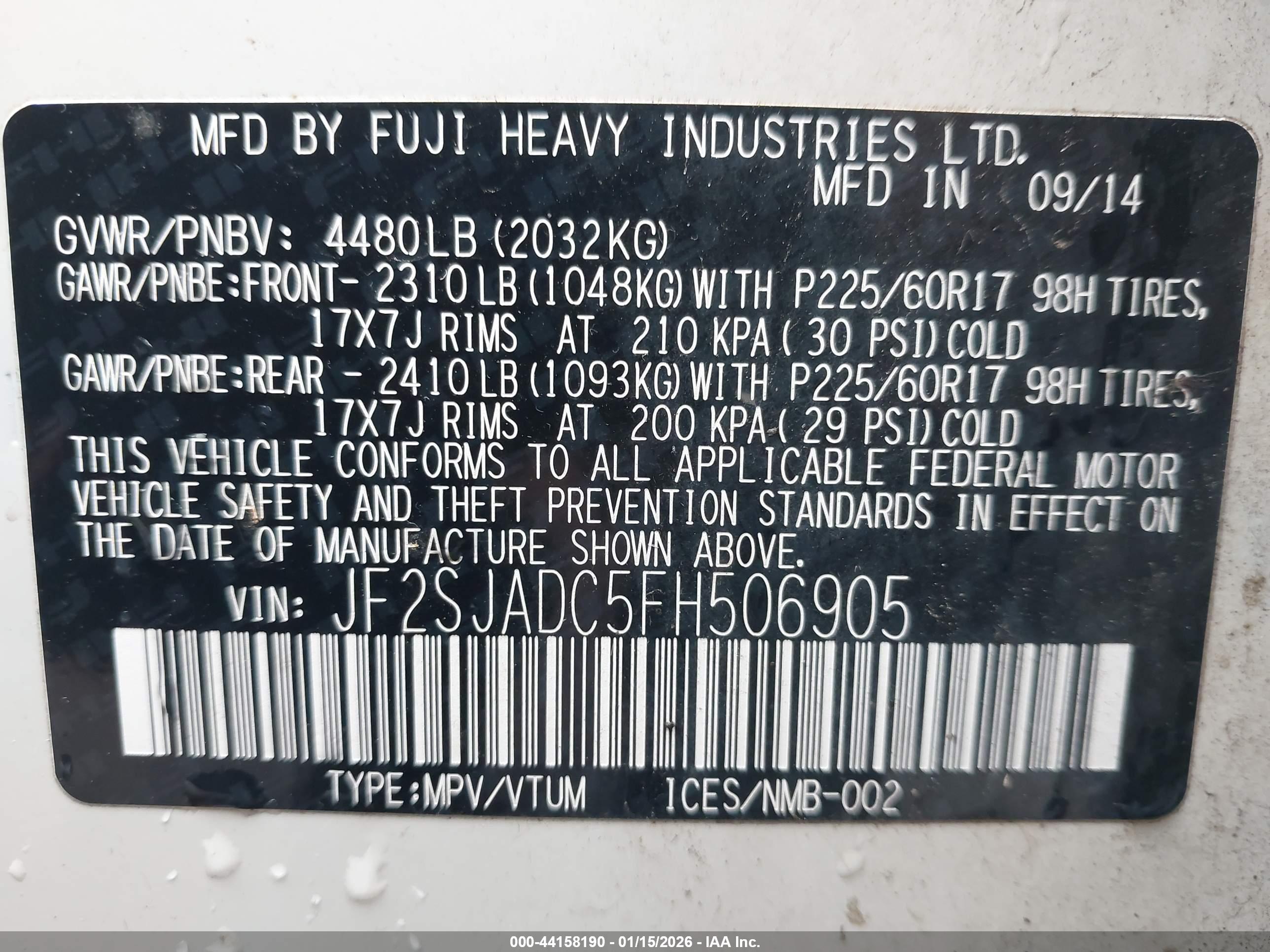 SUBARU FORESTER image 9
