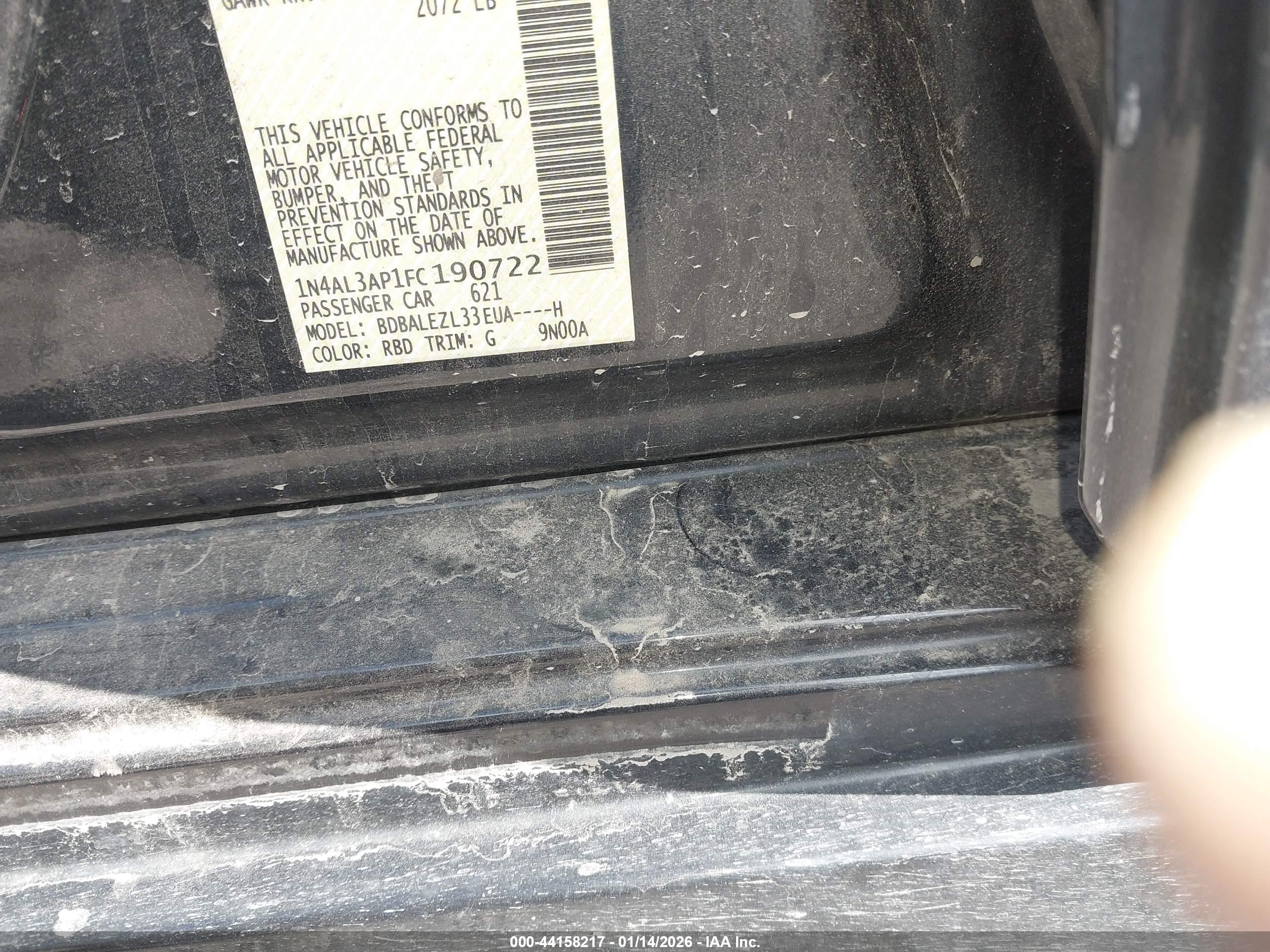 NISSAN ALTIMA image 9