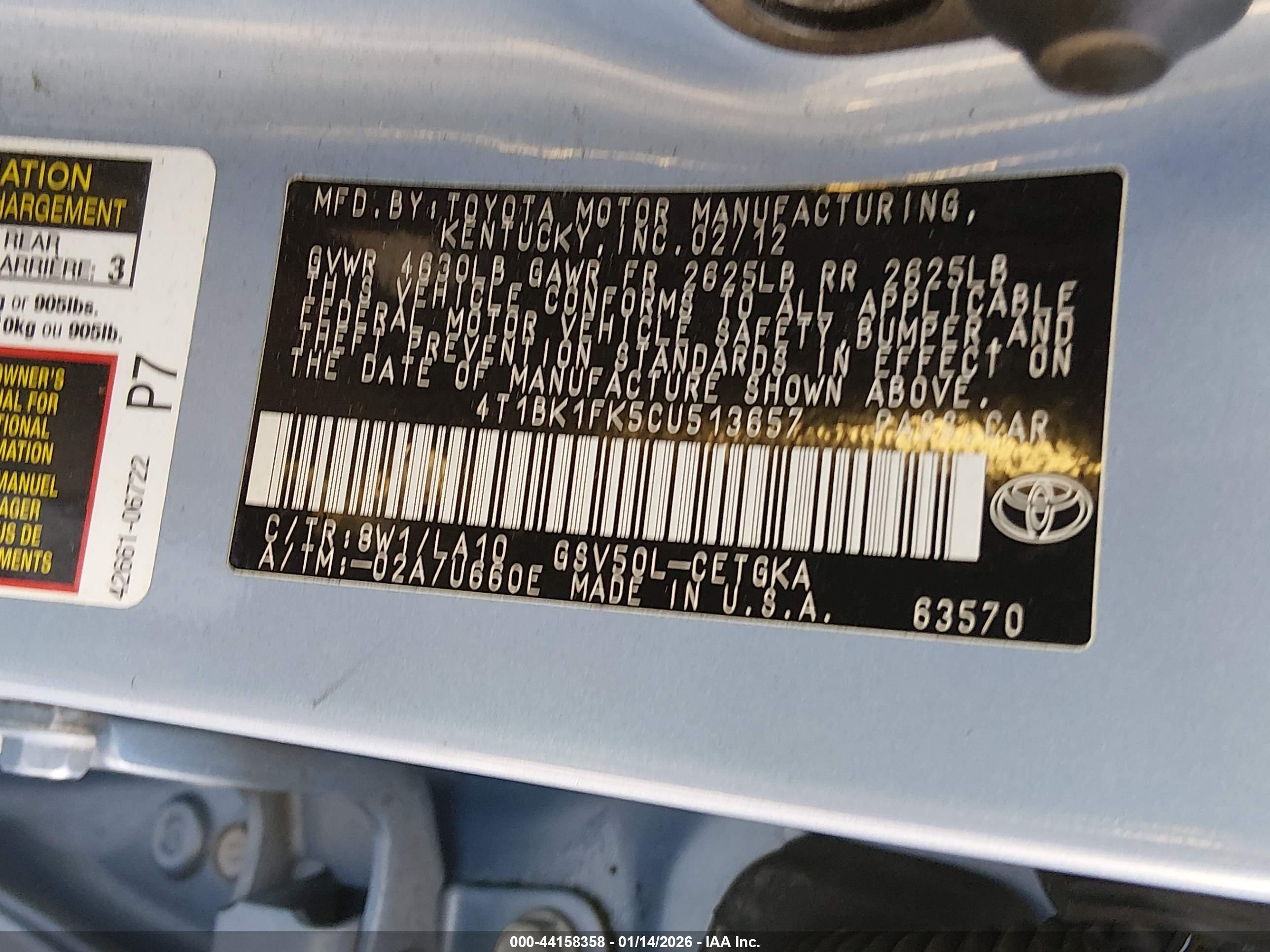 TOYOTA CAMRY image 9