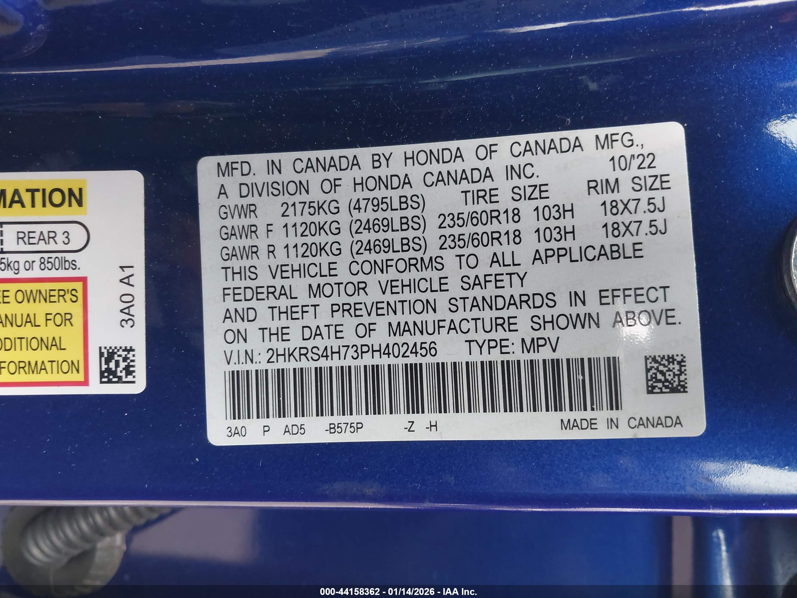 HONDA CR-V image 9