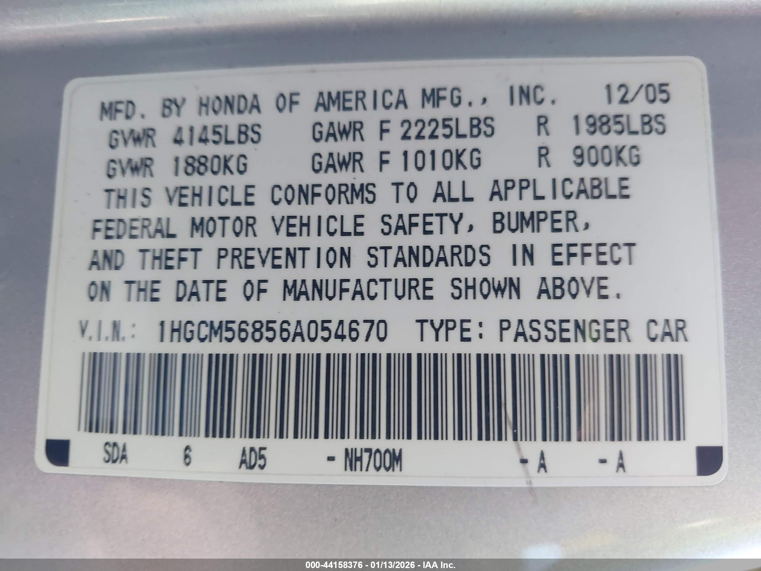 HONDA ACCORD image 9