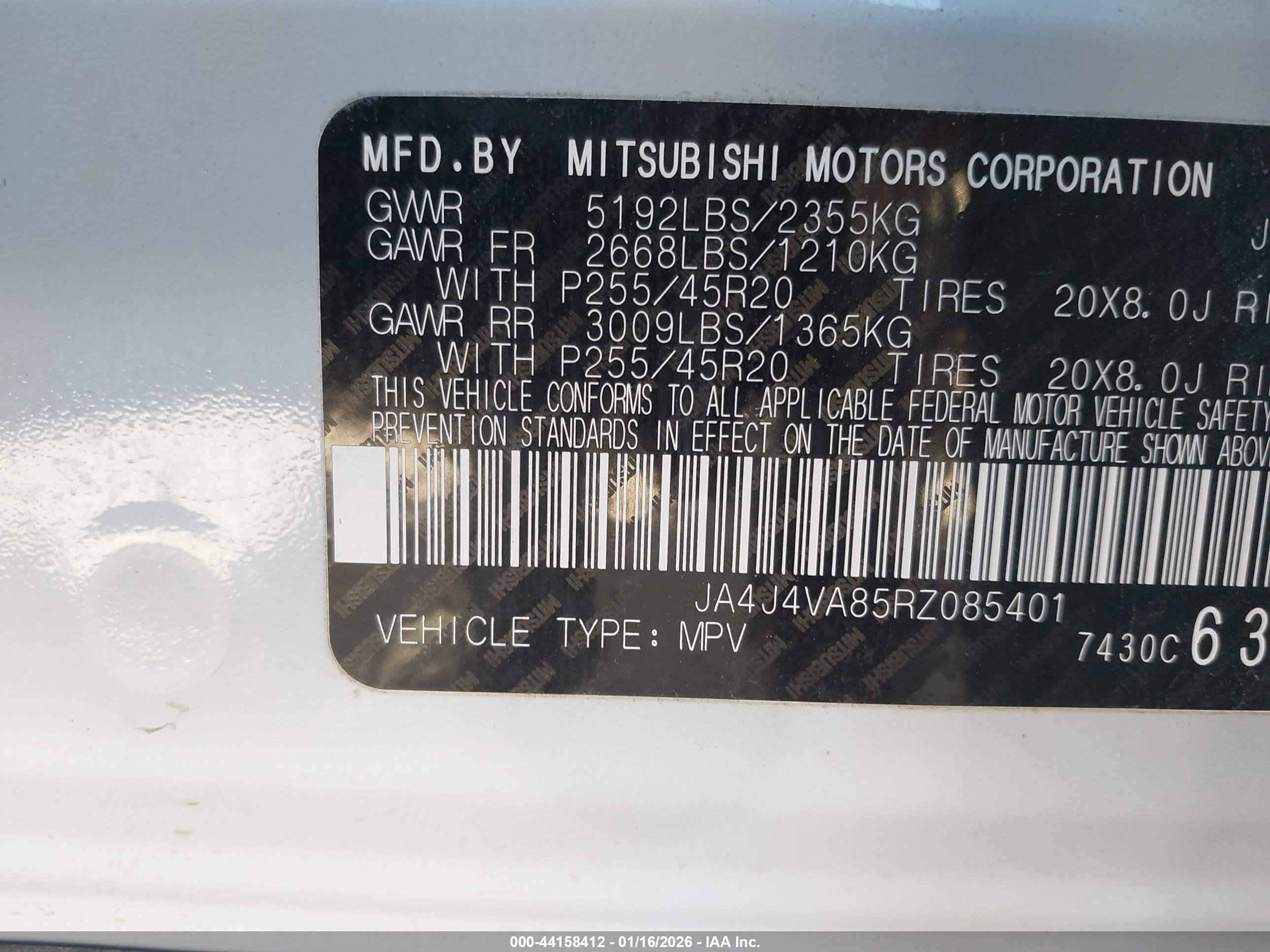 MITSUBISHI OUTLANDER image 9