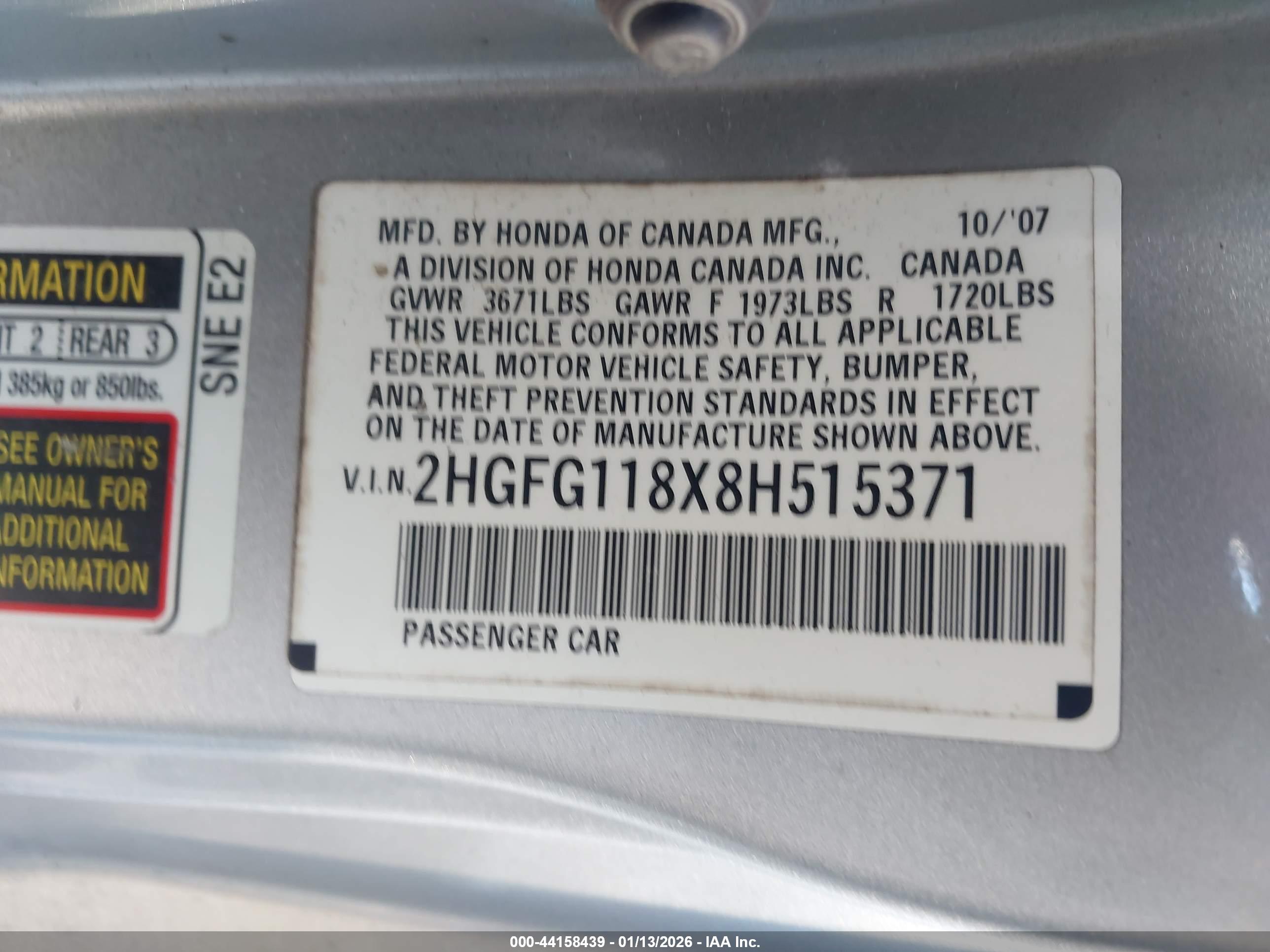 HONDA CIVIC image 9