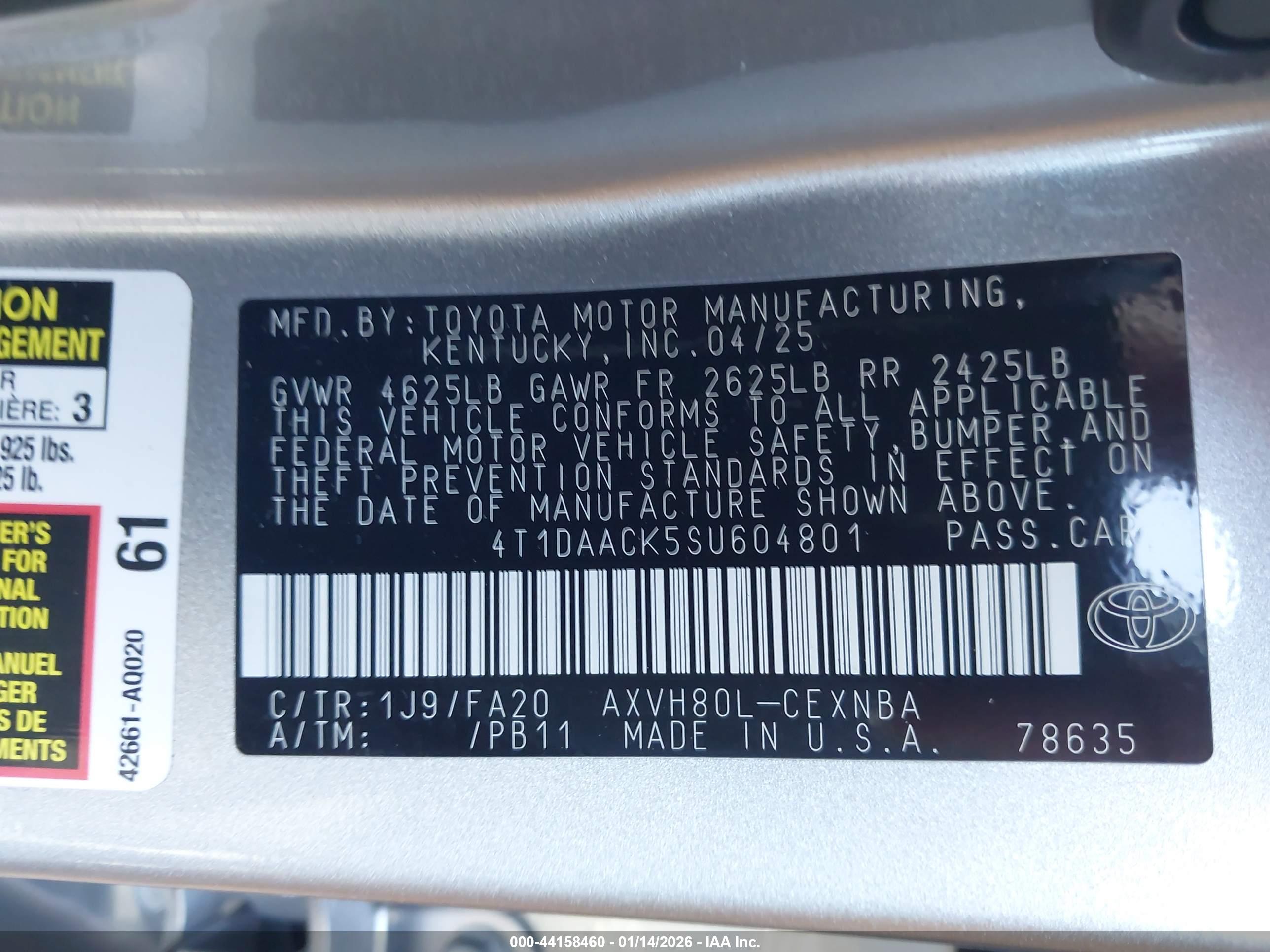TOYOTA CAMRY image 9