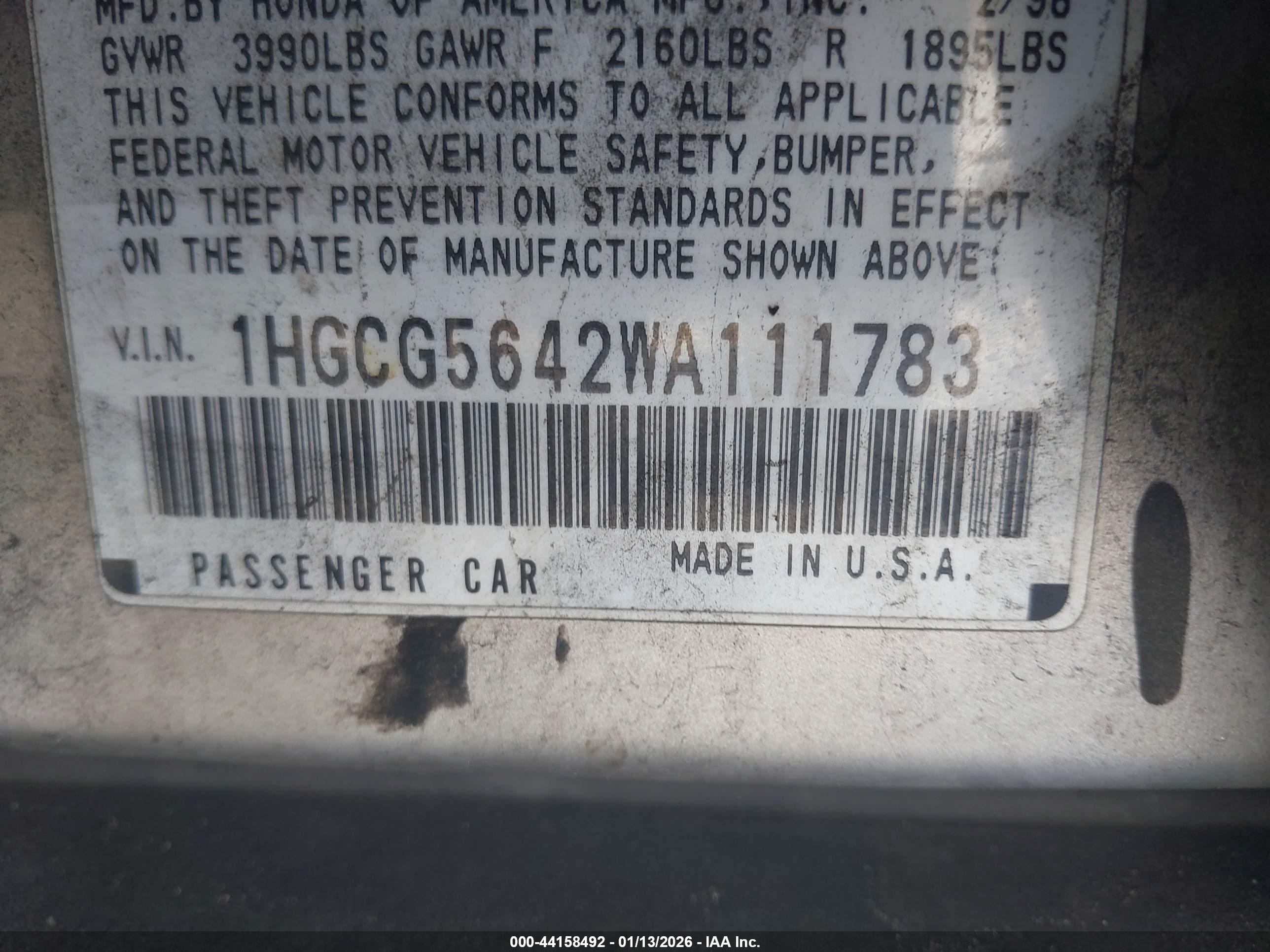 HONDA ACCORD image 9