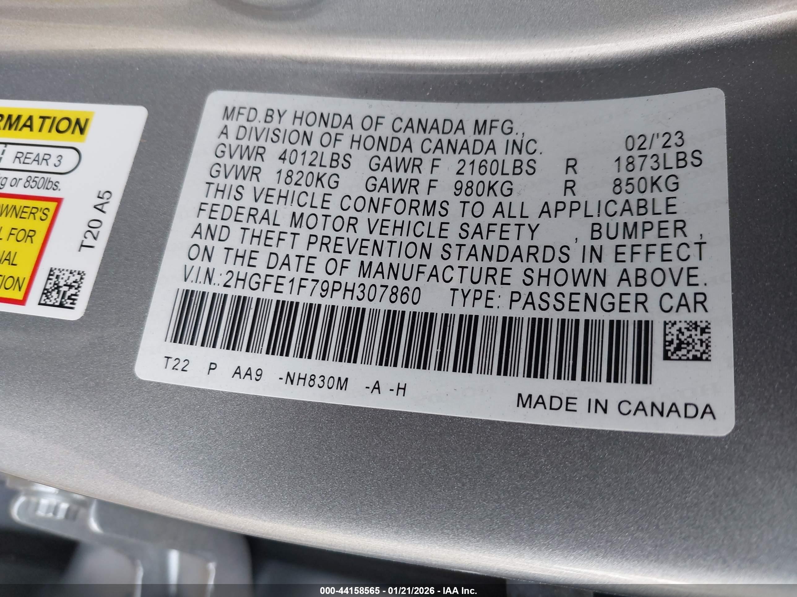 HONDA CIVIC image 9