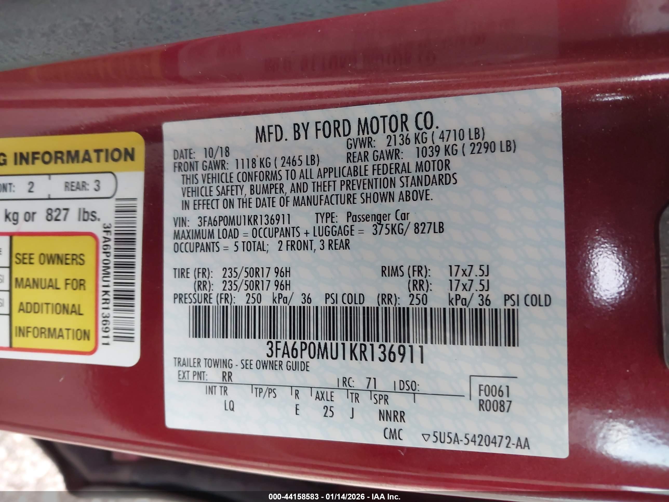 FORD FUSION image 9