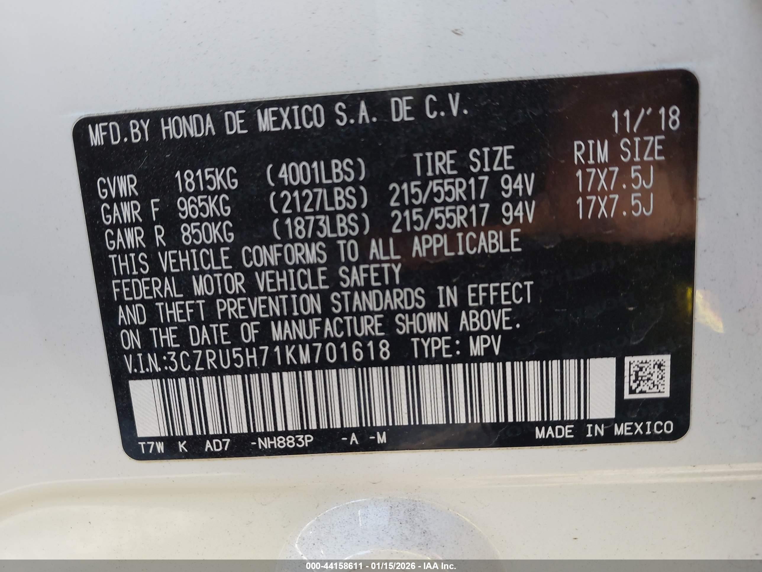 HONDA HR-V image 9