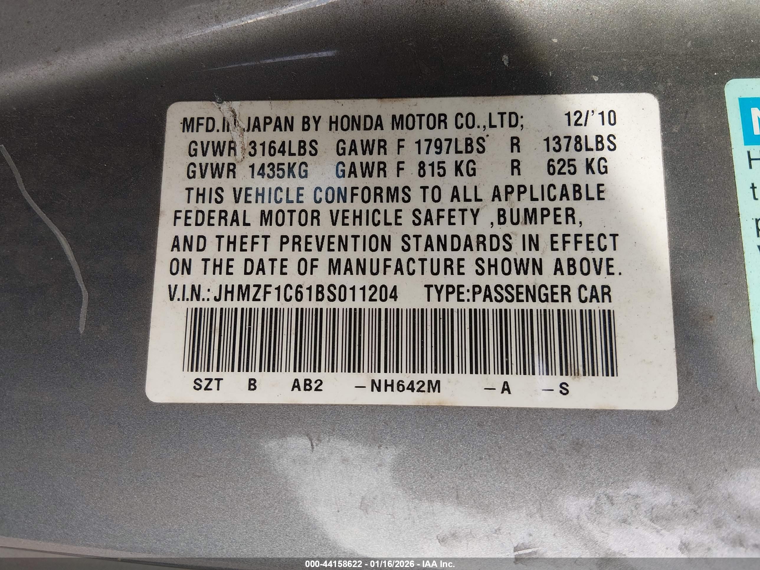 HONDA CR-Z image 9