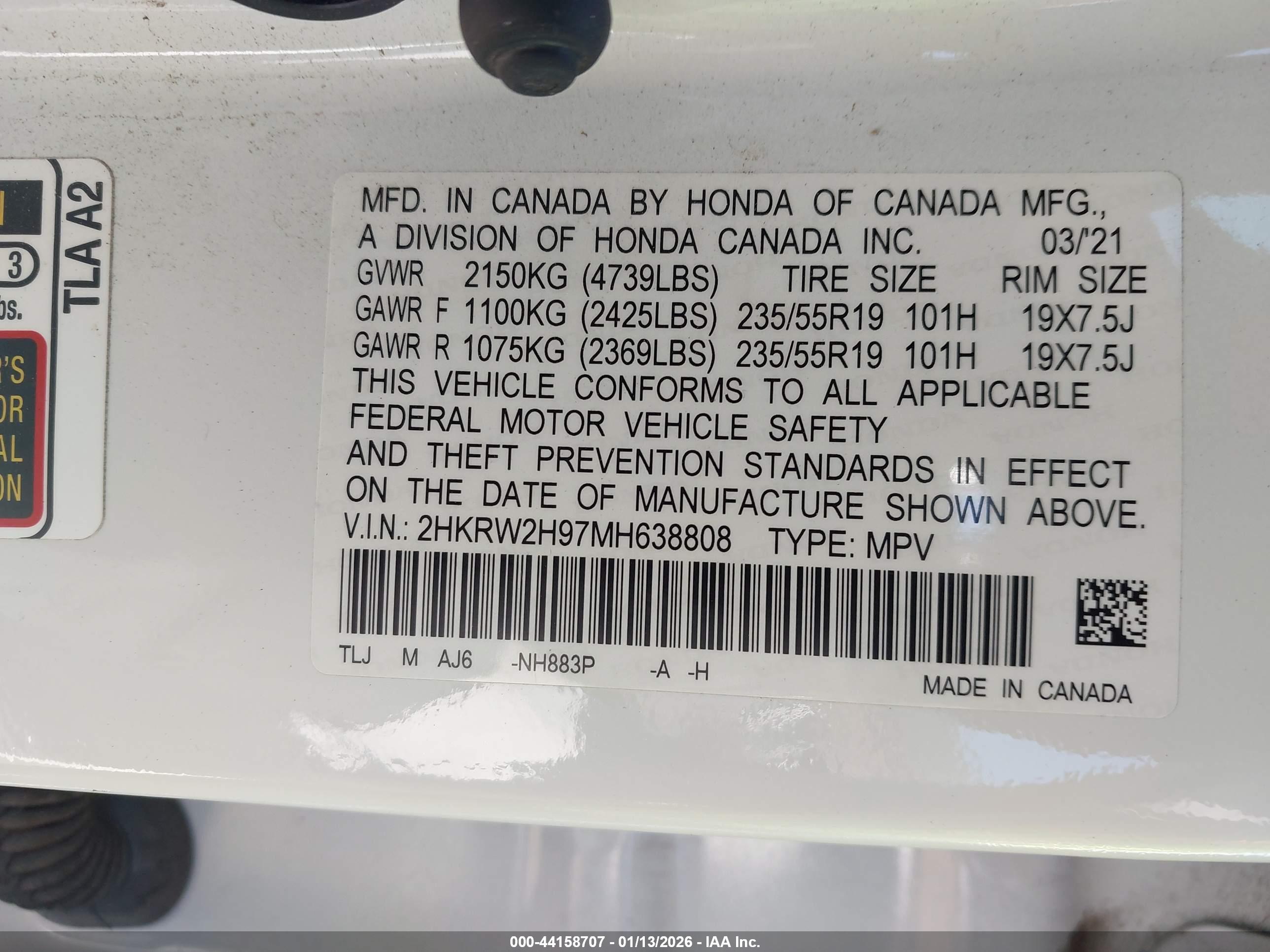 HONDA CR-V image 9