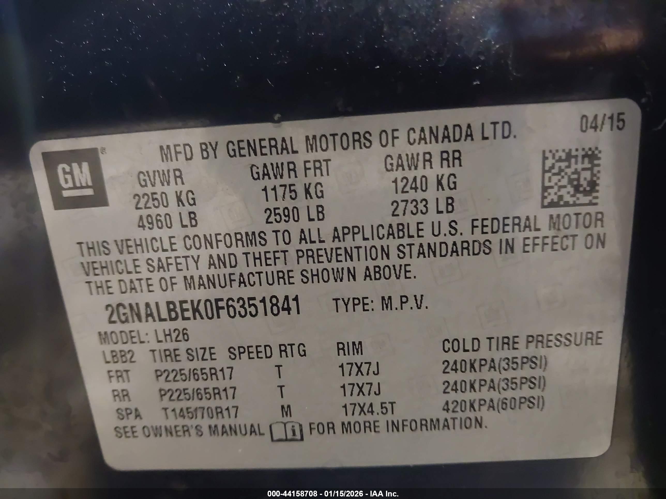 CHEVROLET EQUINOX image 9