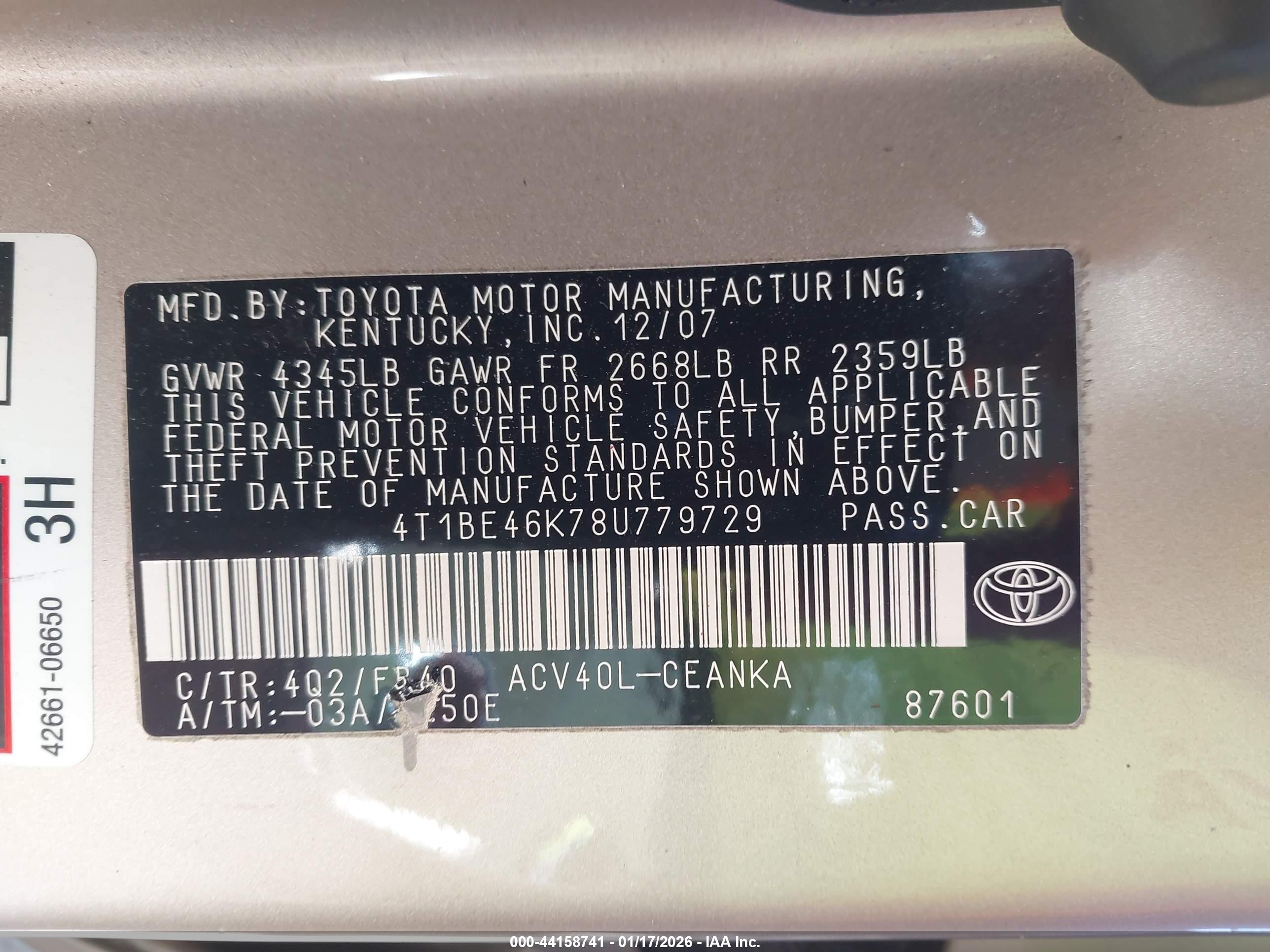 TOYOTA CAMRY image 9