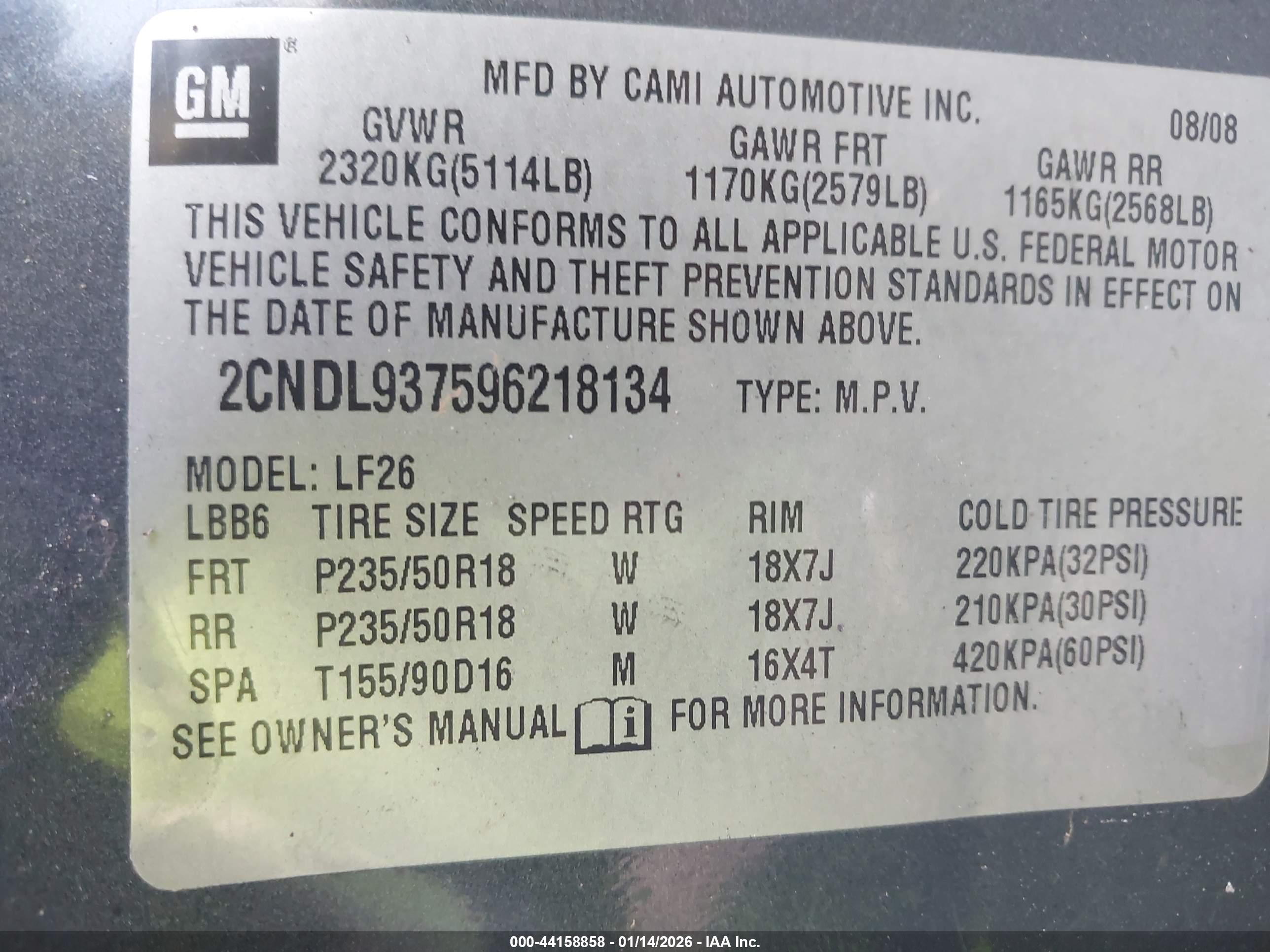 CHEVROLET EQUINOX image 9