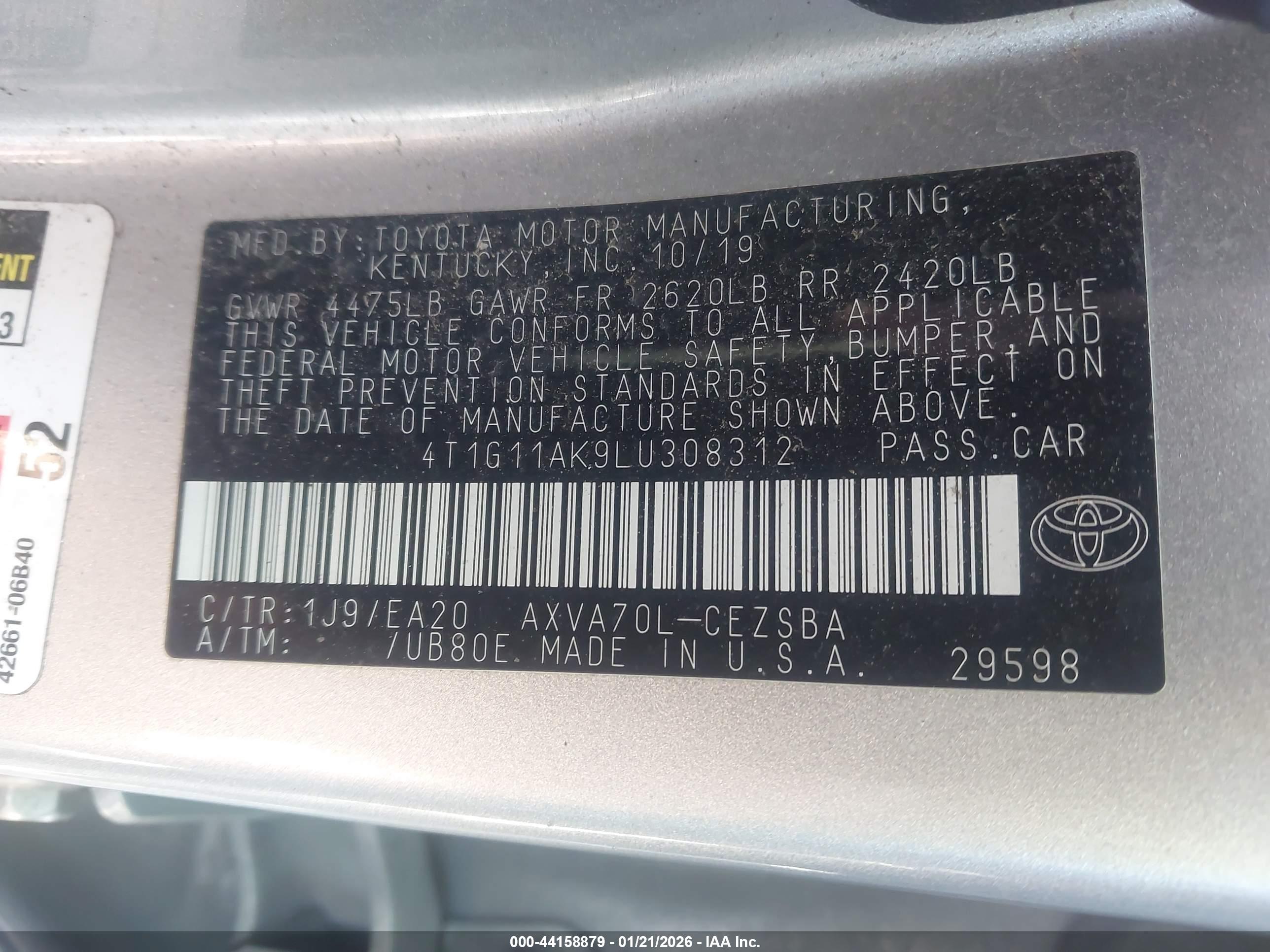 TOYOTA CAMRY image 9