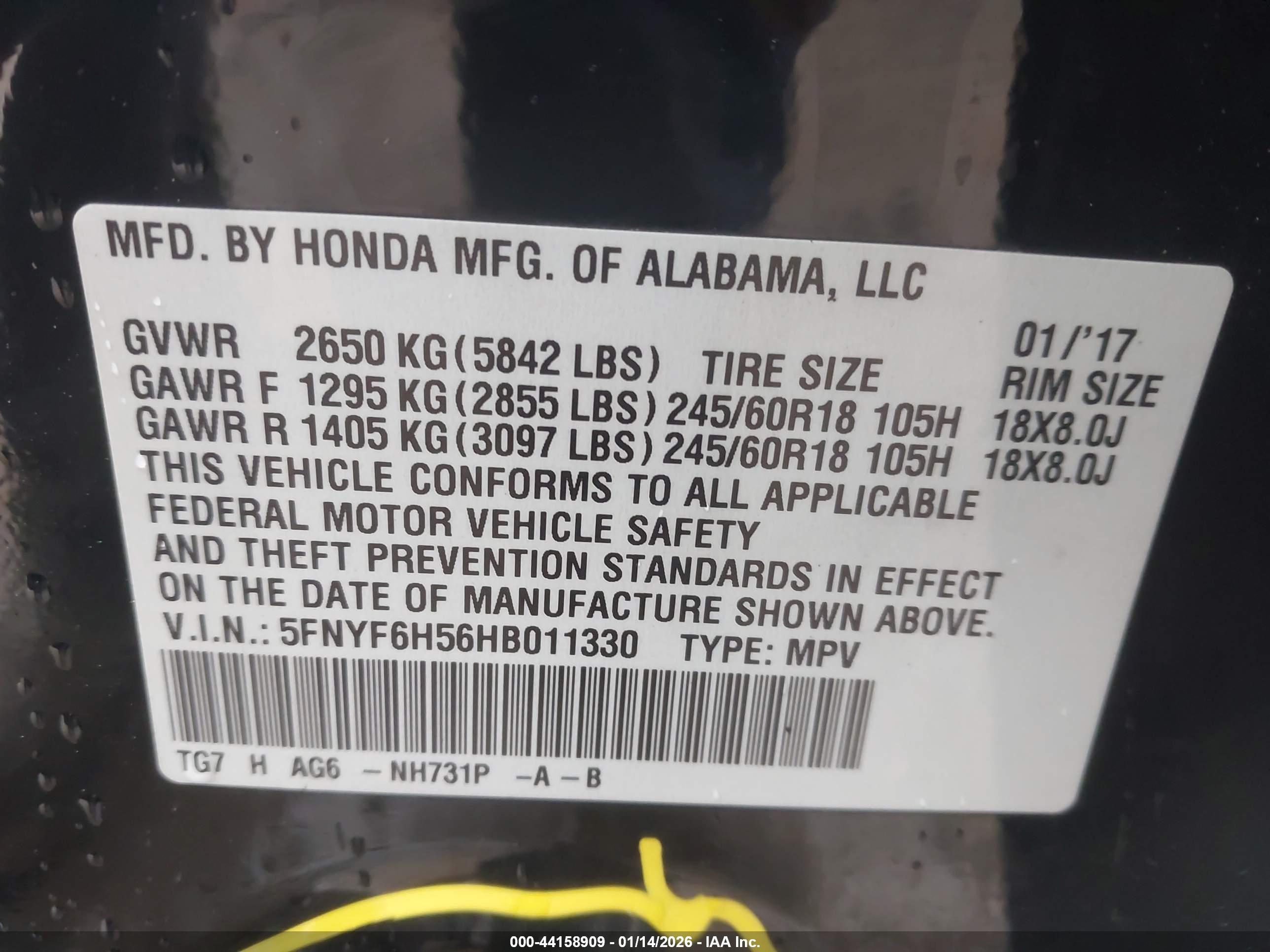 HONDA PILOT image 9