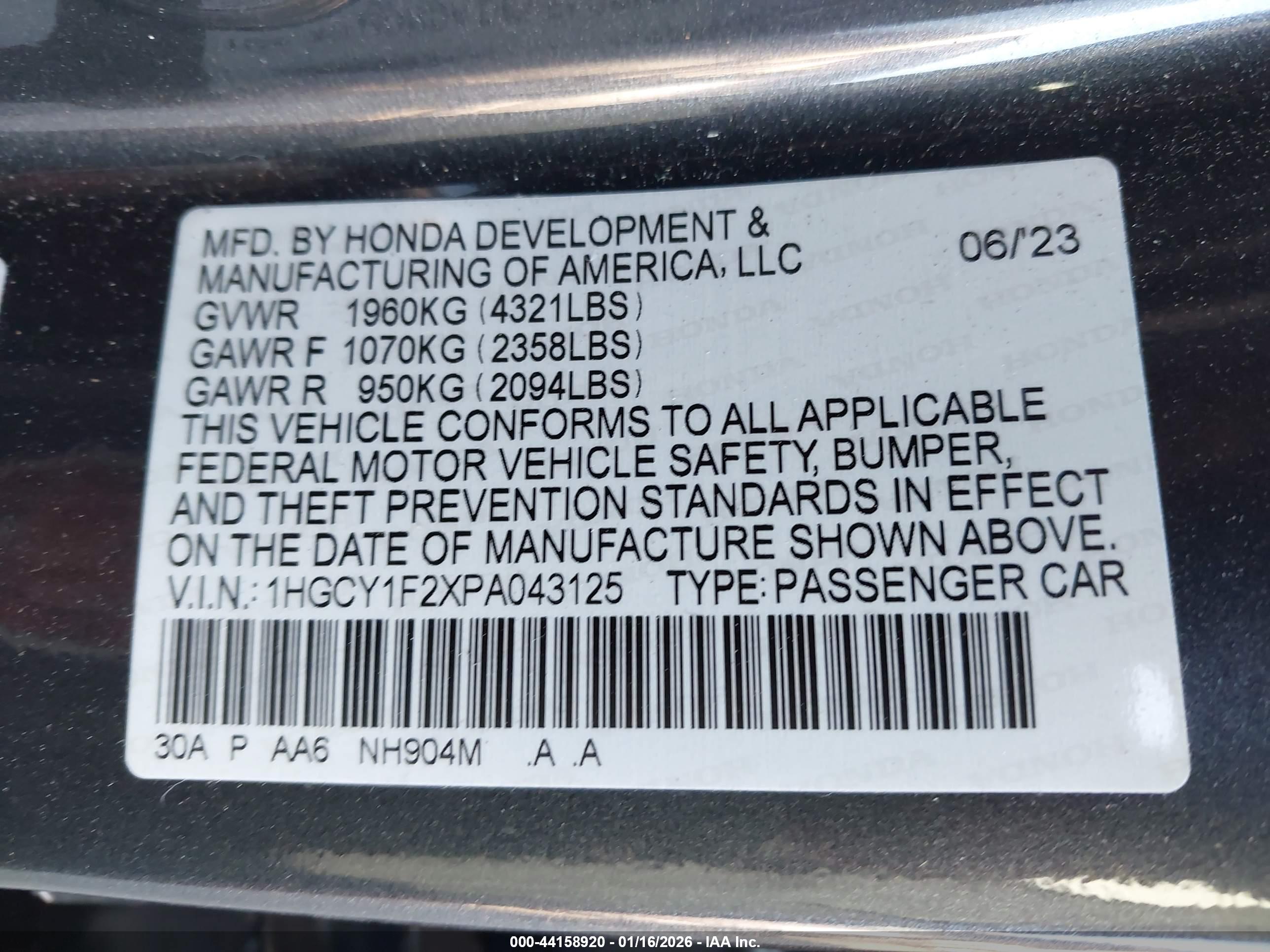 HONDA ACCORD image 9