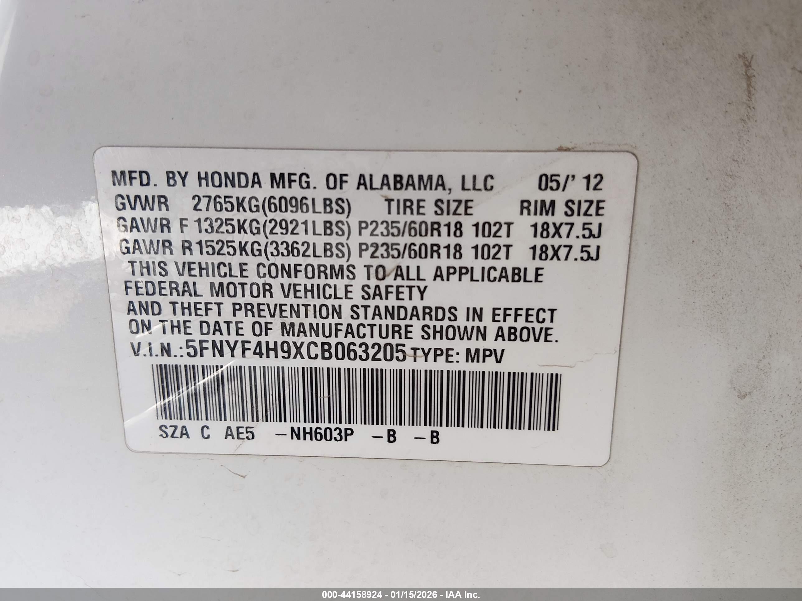 HONDA PILOT image 9