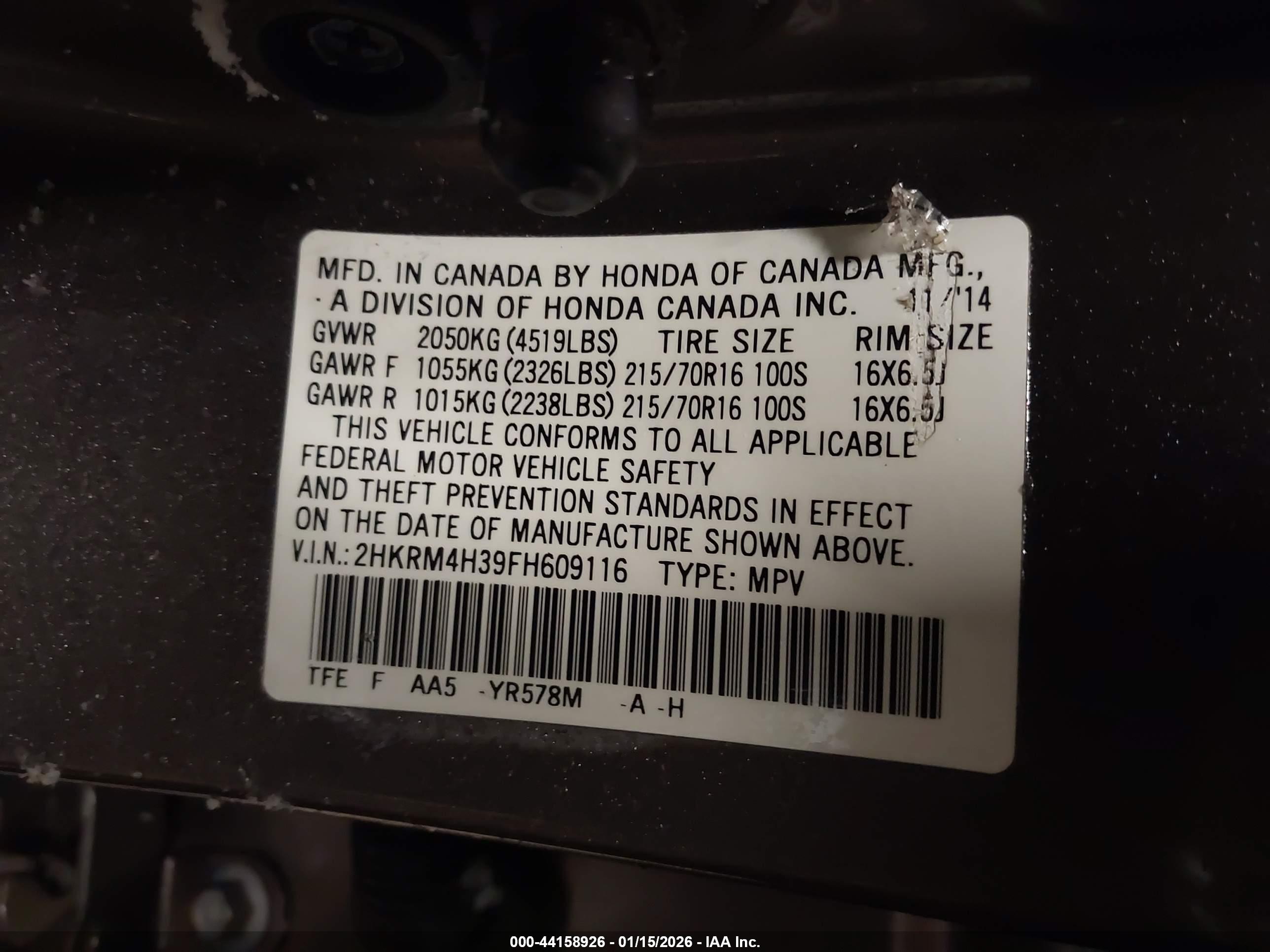 HONDA CR-V image 9