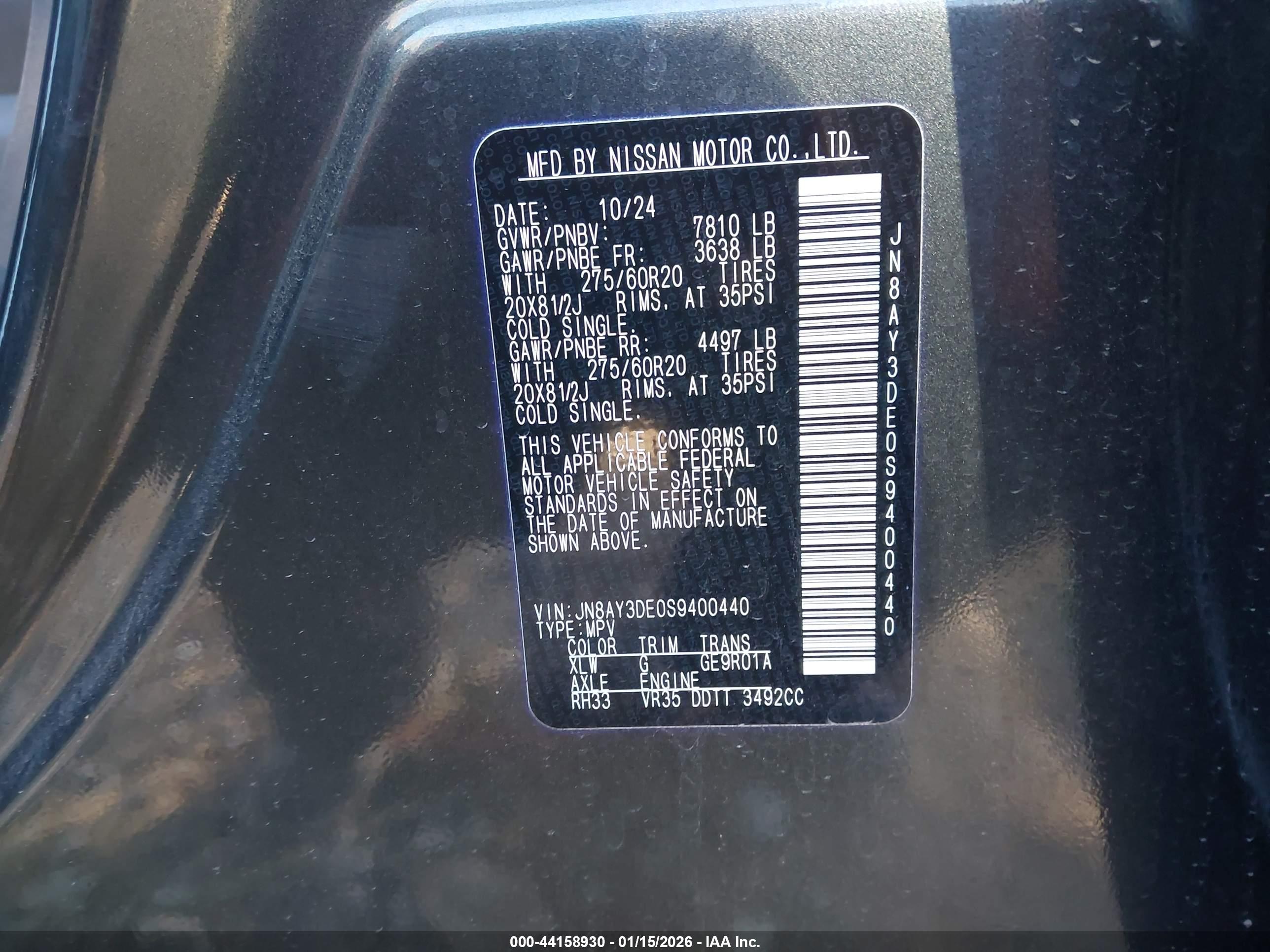 NISSAN ARMADA image 9