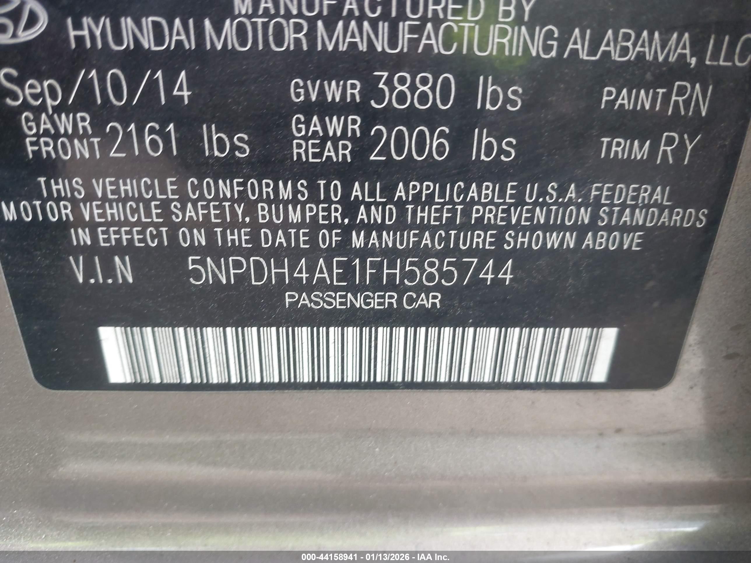 HYUNDAI ELANTRA image 9
