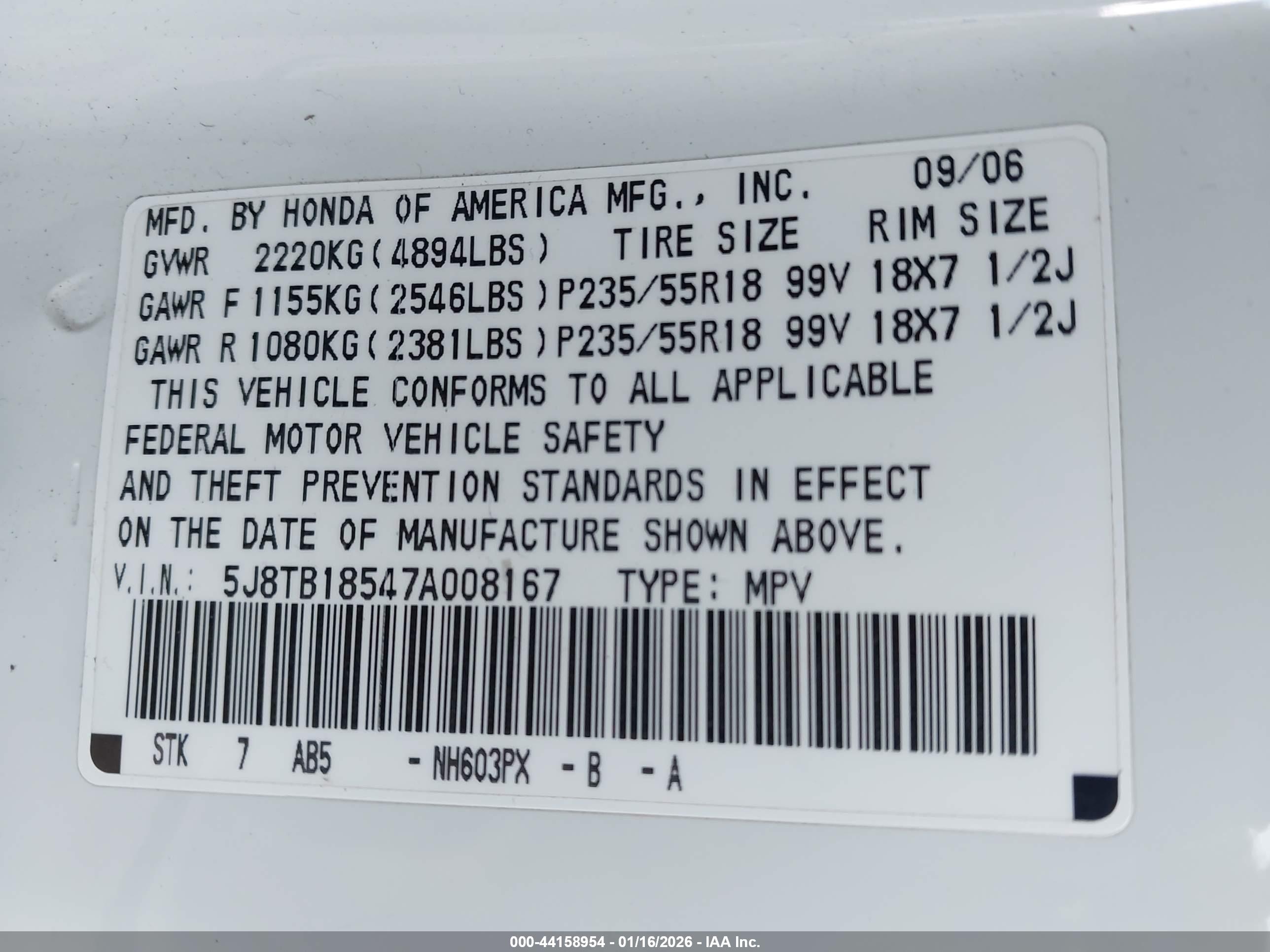 ACURA RDX image 9