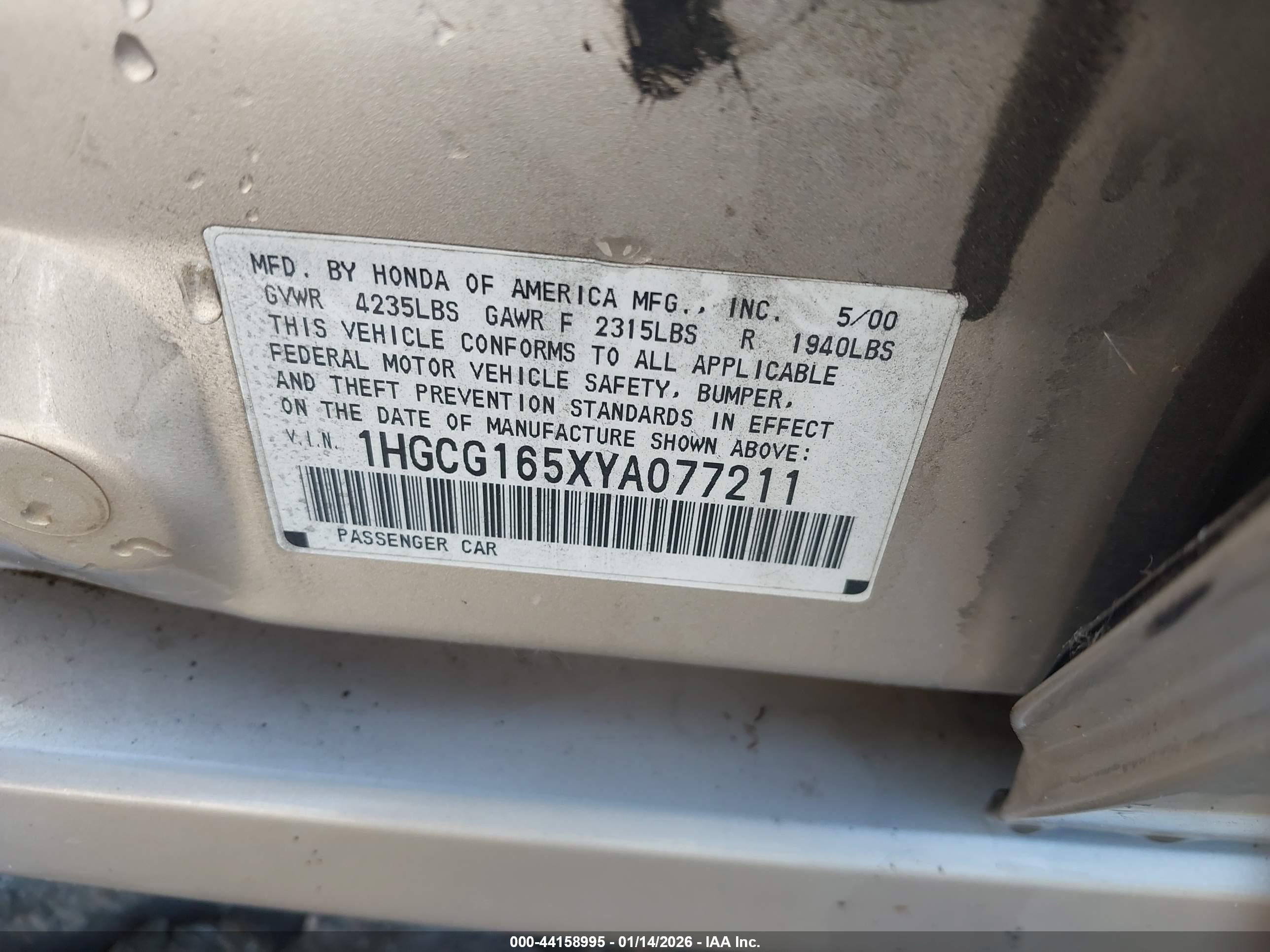 HONDA ACCORD image 9