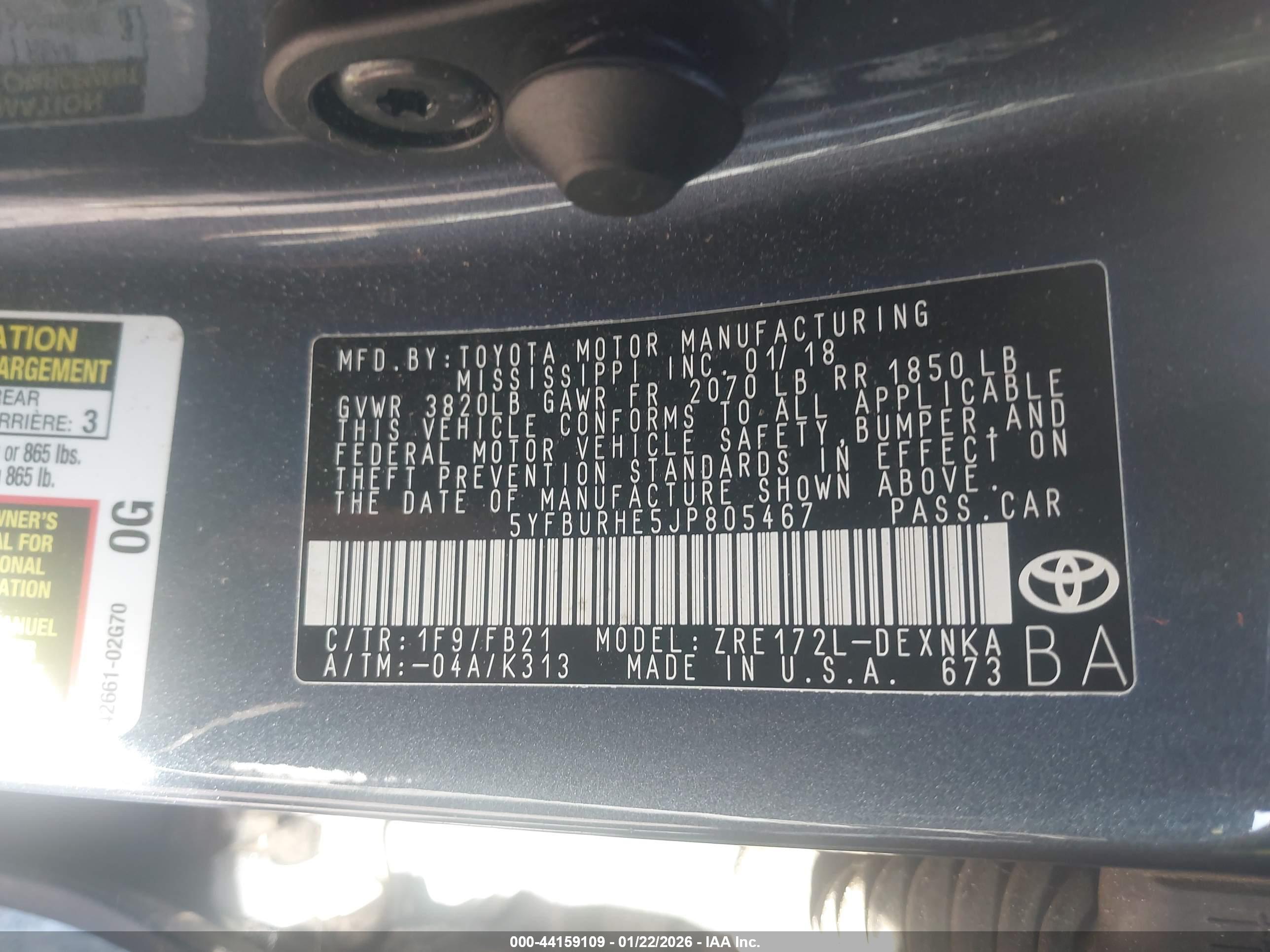 TOYOTA COROLLA image 9