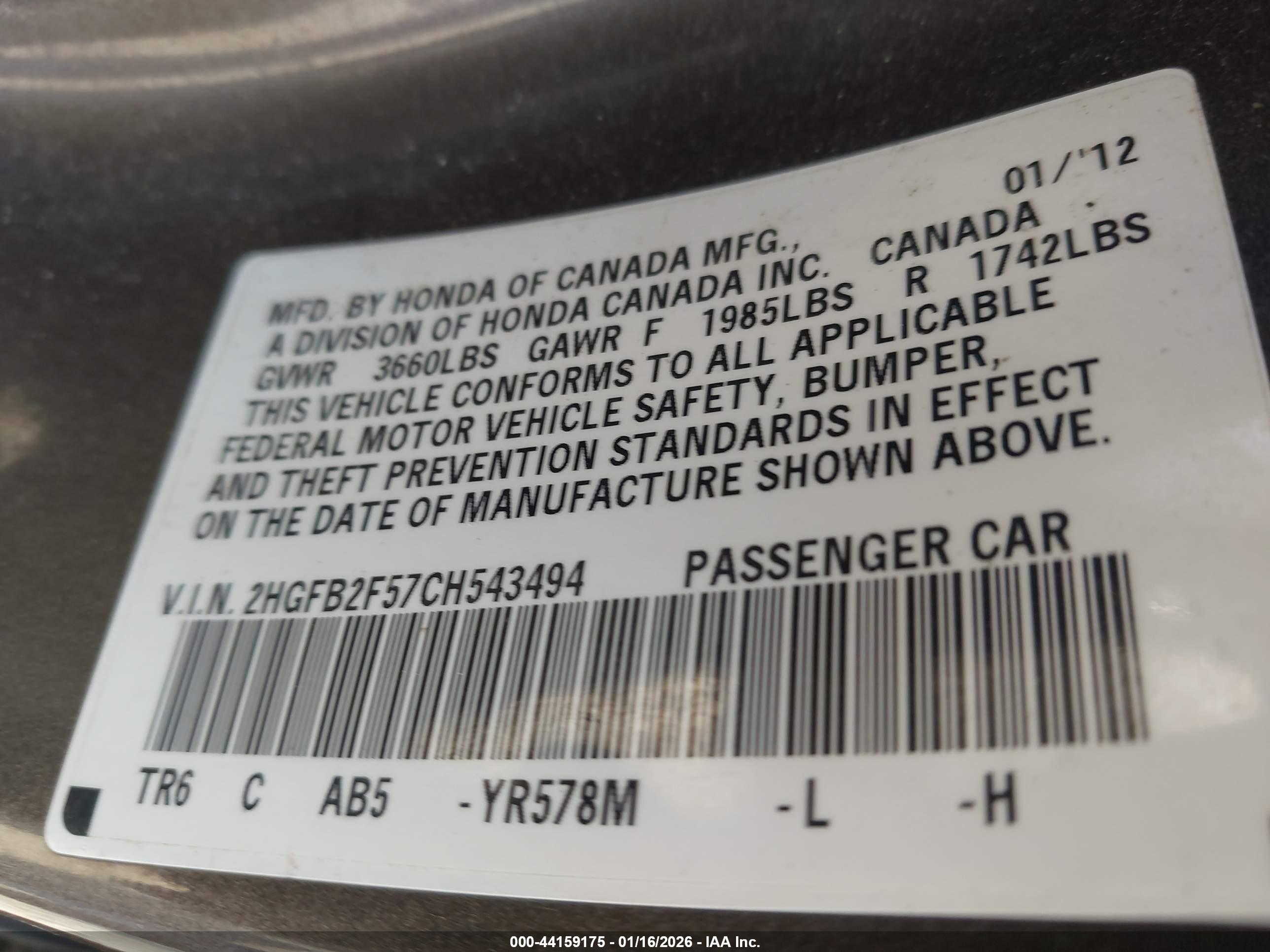 HONDA CIVIC image 9