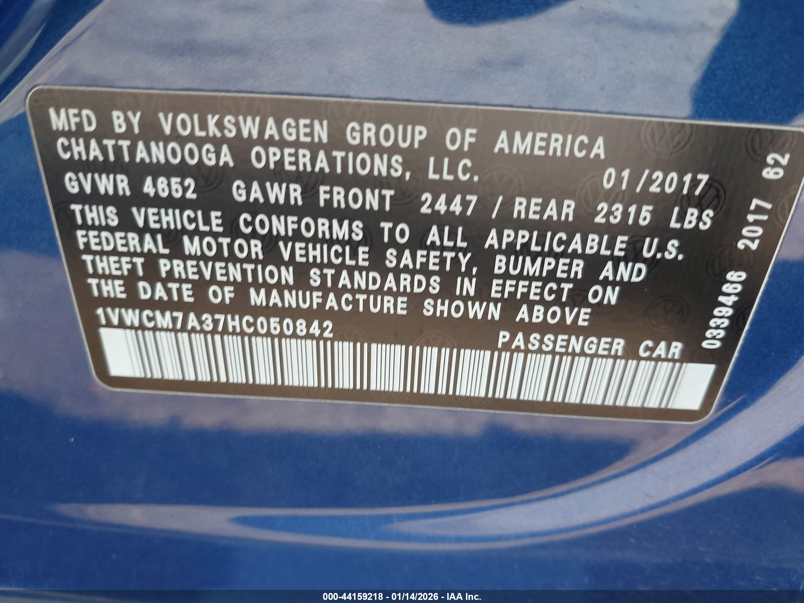 VOLKSWAGEN PASSAT image 9