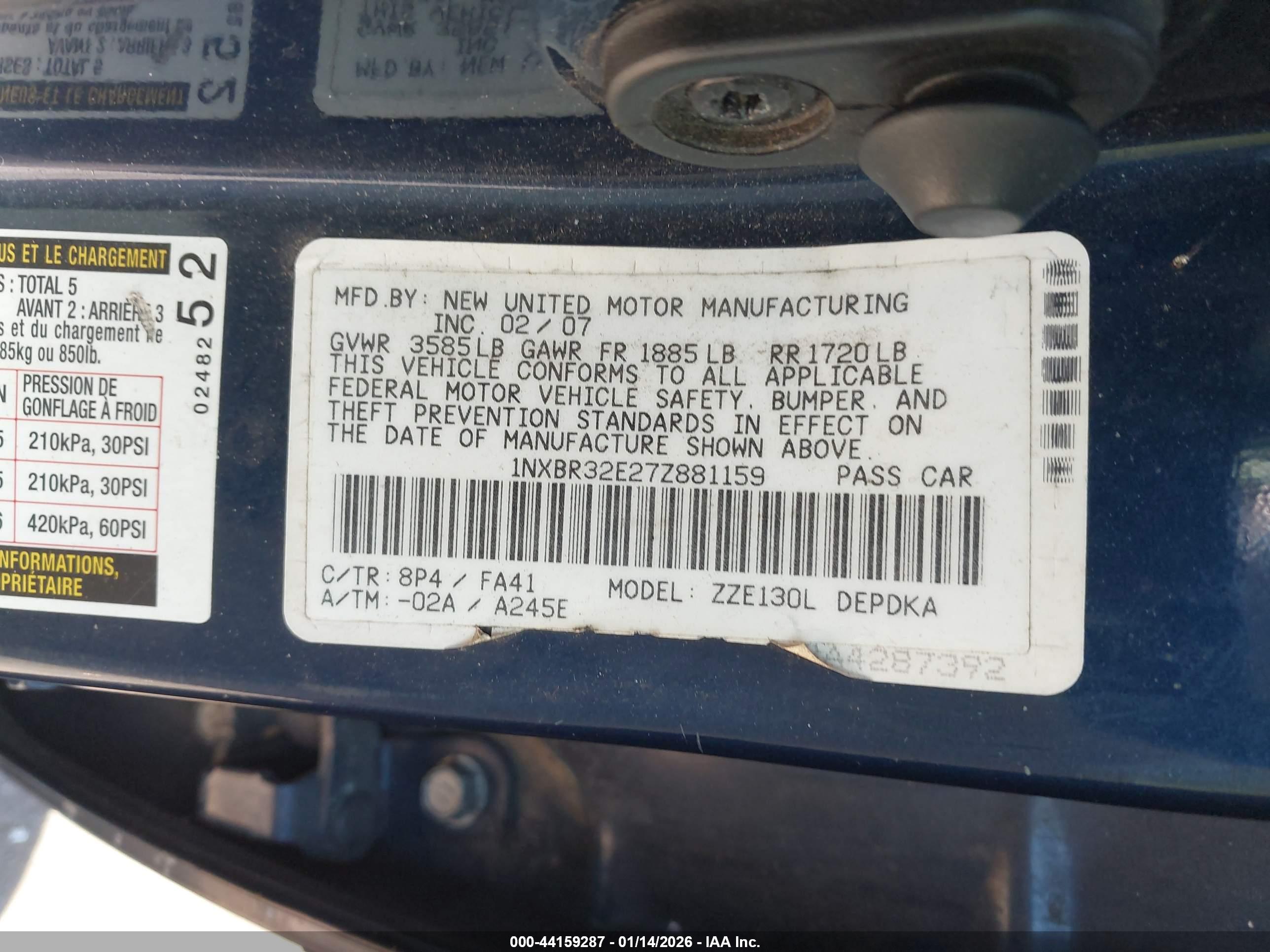TOYOTA COROLLA image 9