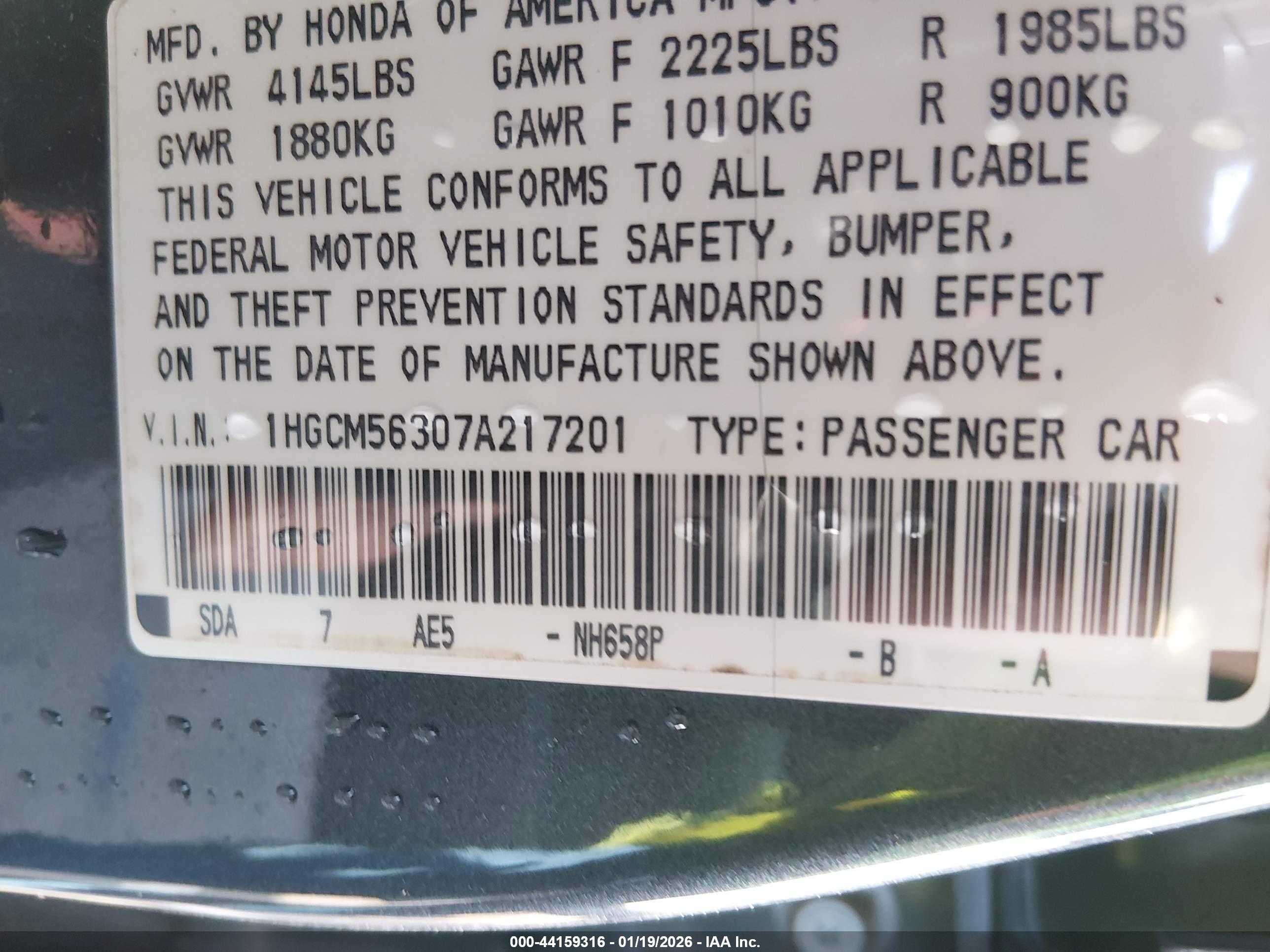 HONDA ACCORD image 9