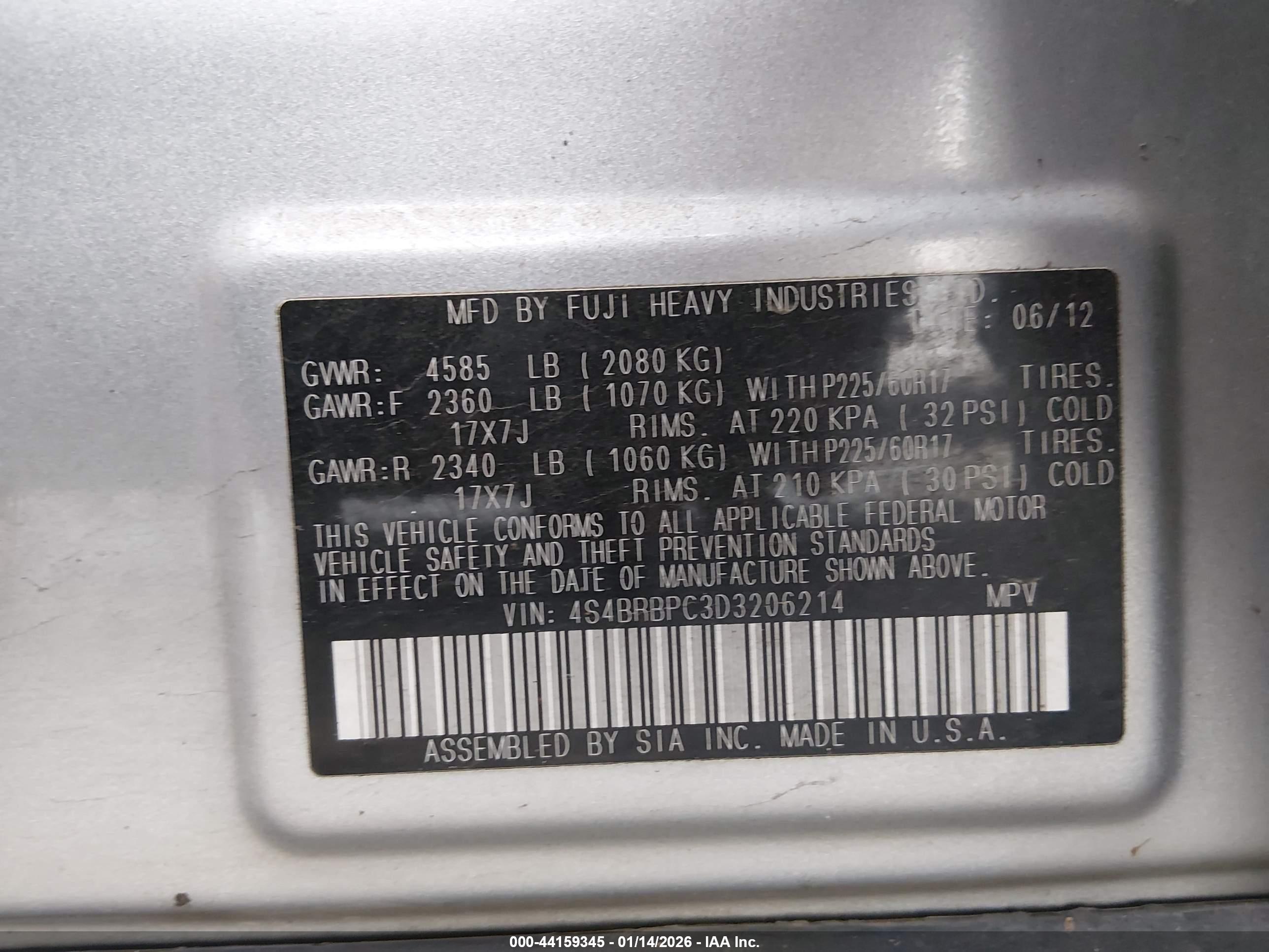 SUBARU OUTBACK image 9