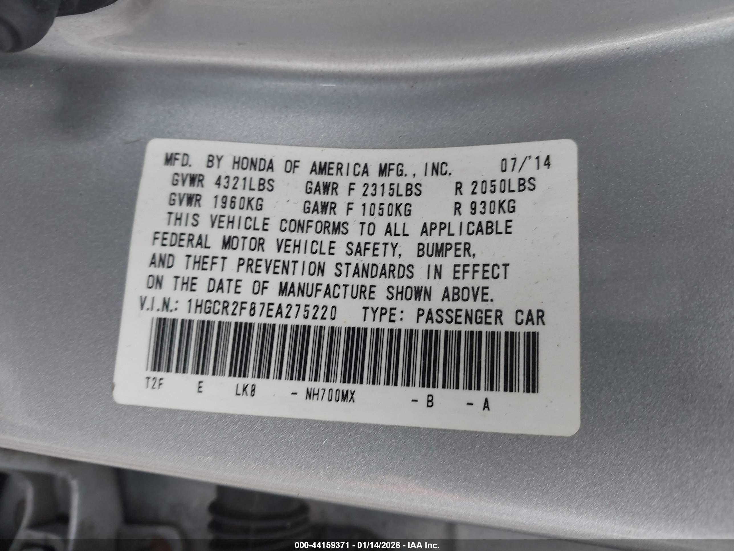 HONDA ACCORD image 9